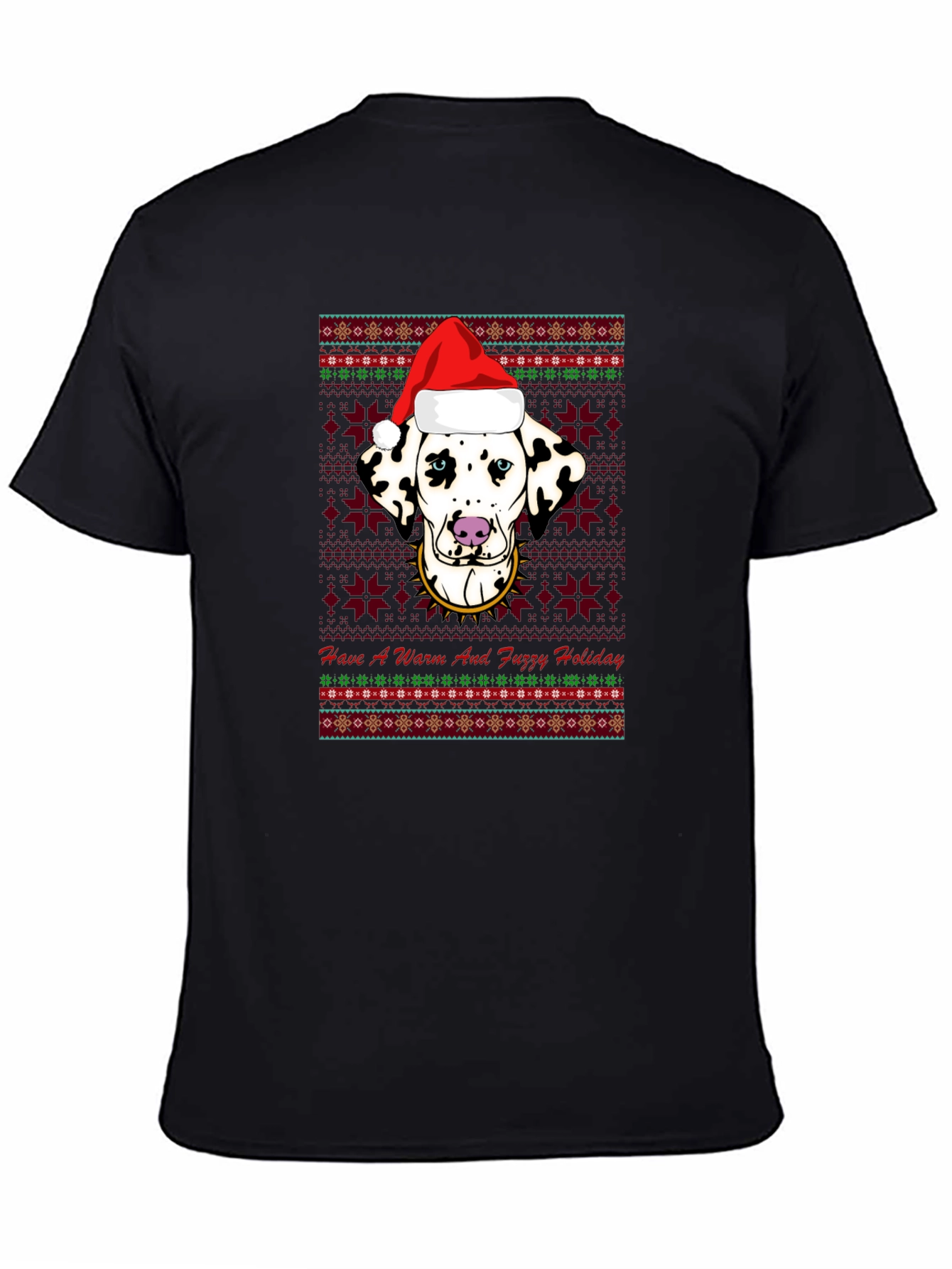 Dalmatian Christmas T-Shirt - Warm and Fuzzy Holiday
