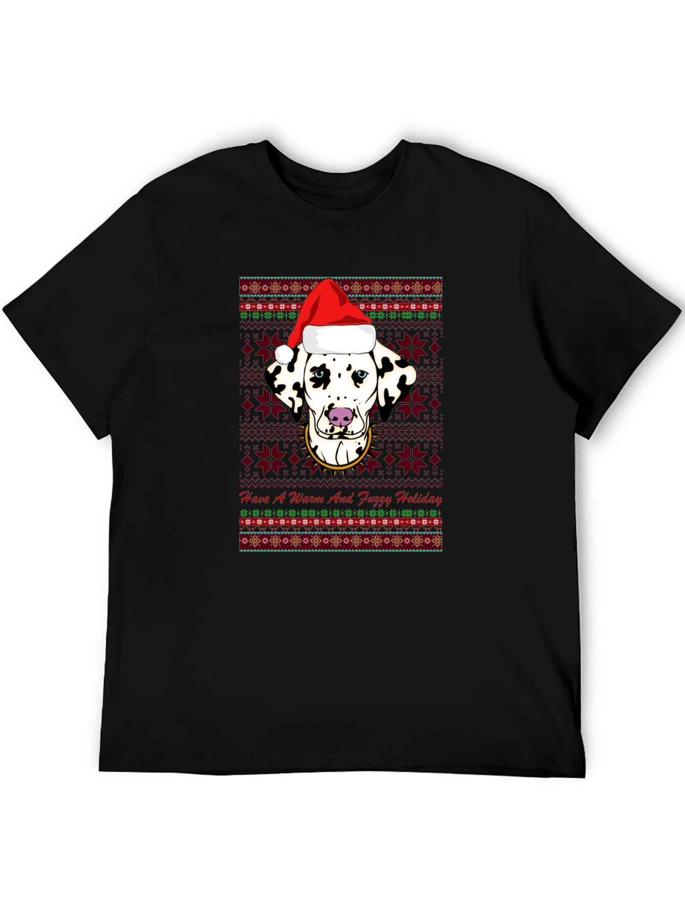Dalmatian Christmas T-Shirt - Warm and Fuzzy Holiday