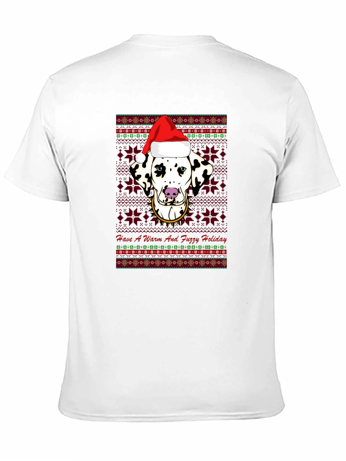Dalmatian Christmas T-Shirt - Warm and Fuzzy Holiday