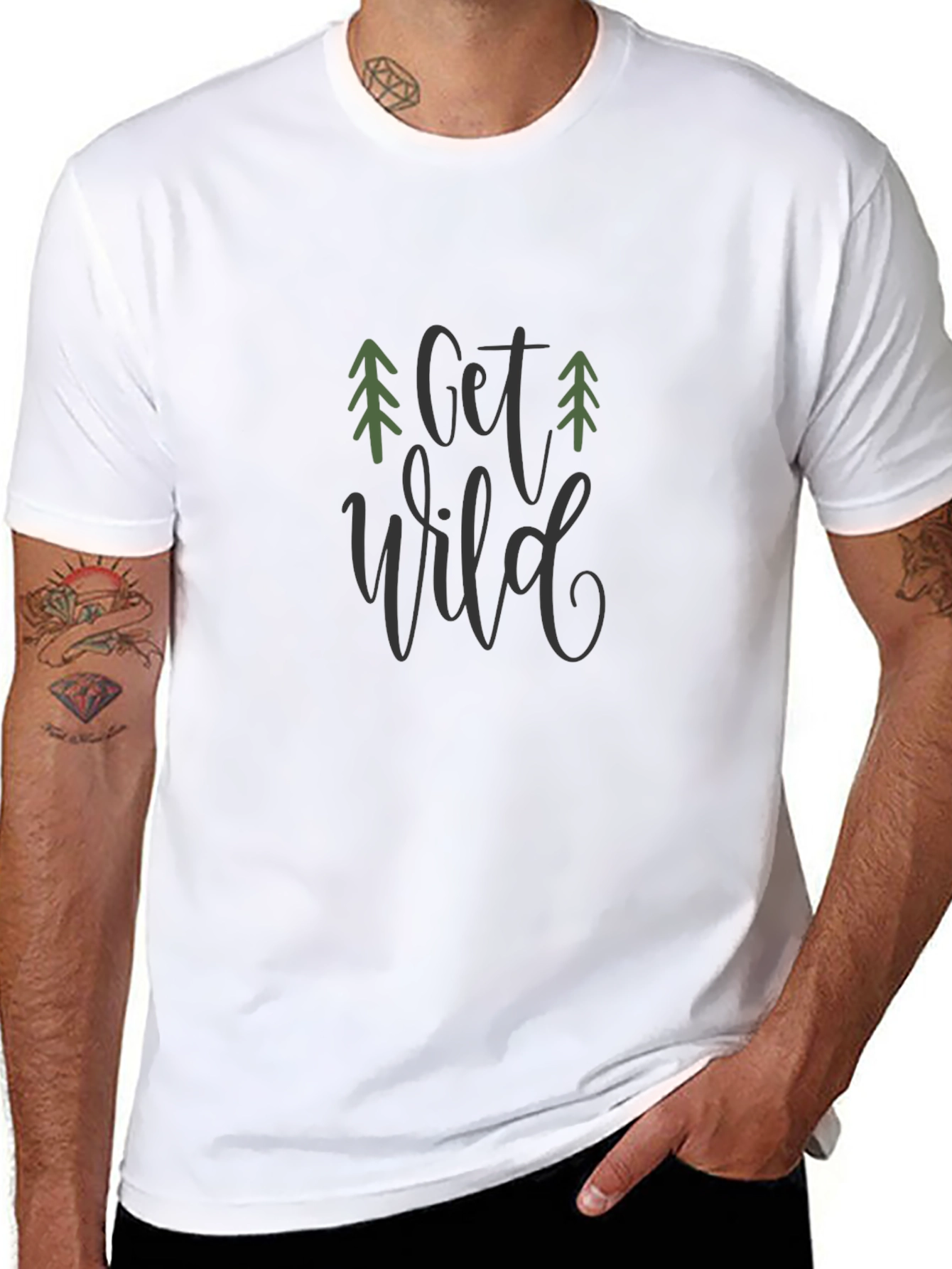 Get Wild Graphic Tee - Nature Lover Shirt