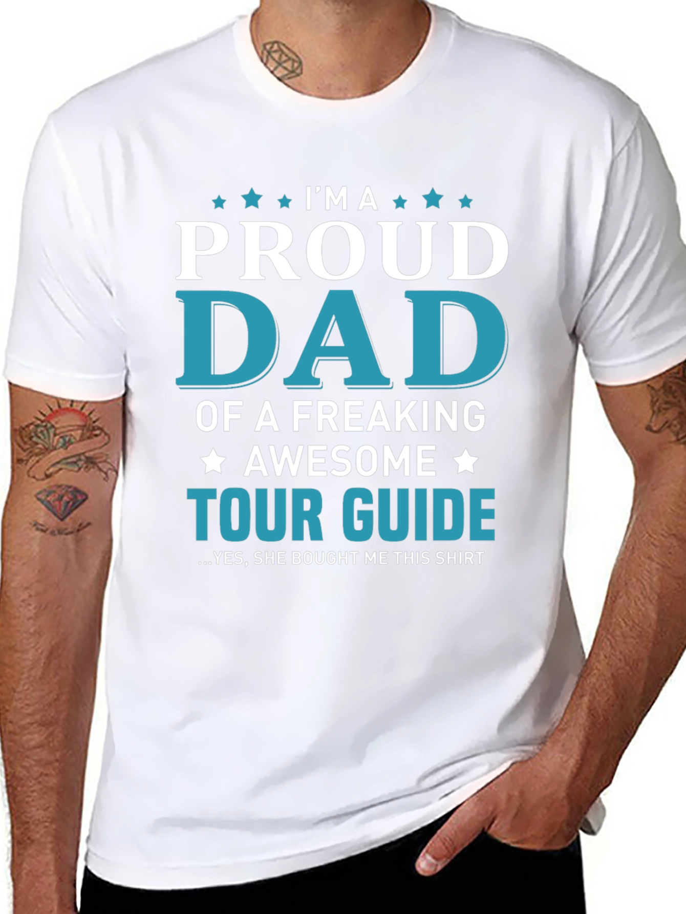 Proud Dad Tour Guide T-Shirt