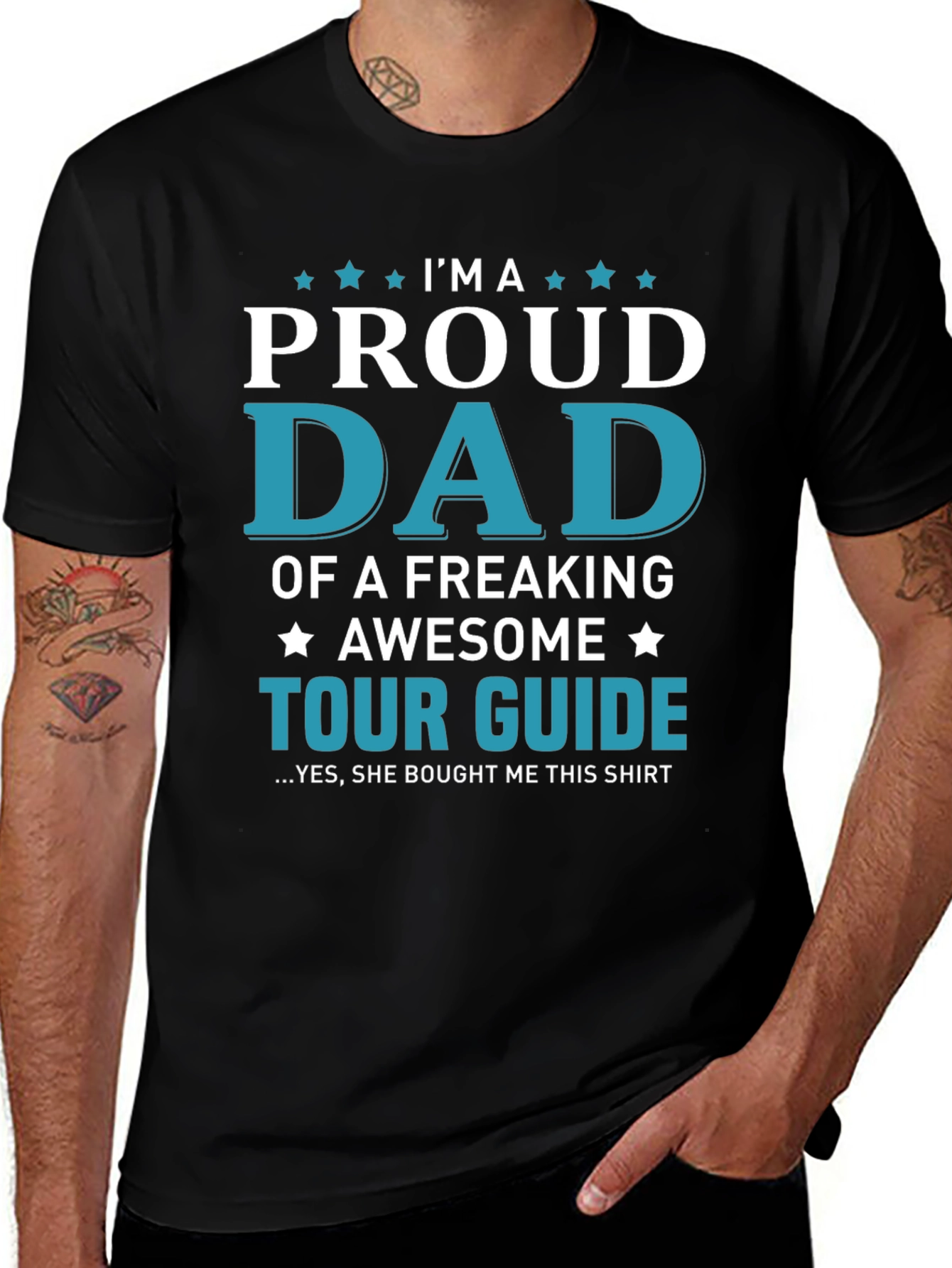 Proud Dad Tour Guide T-Shirt