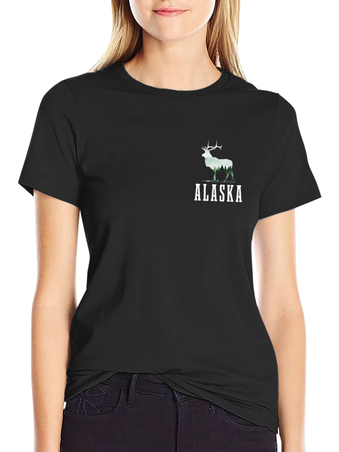 Alaska Deer Graphic Tee - Nature Inspired Style
