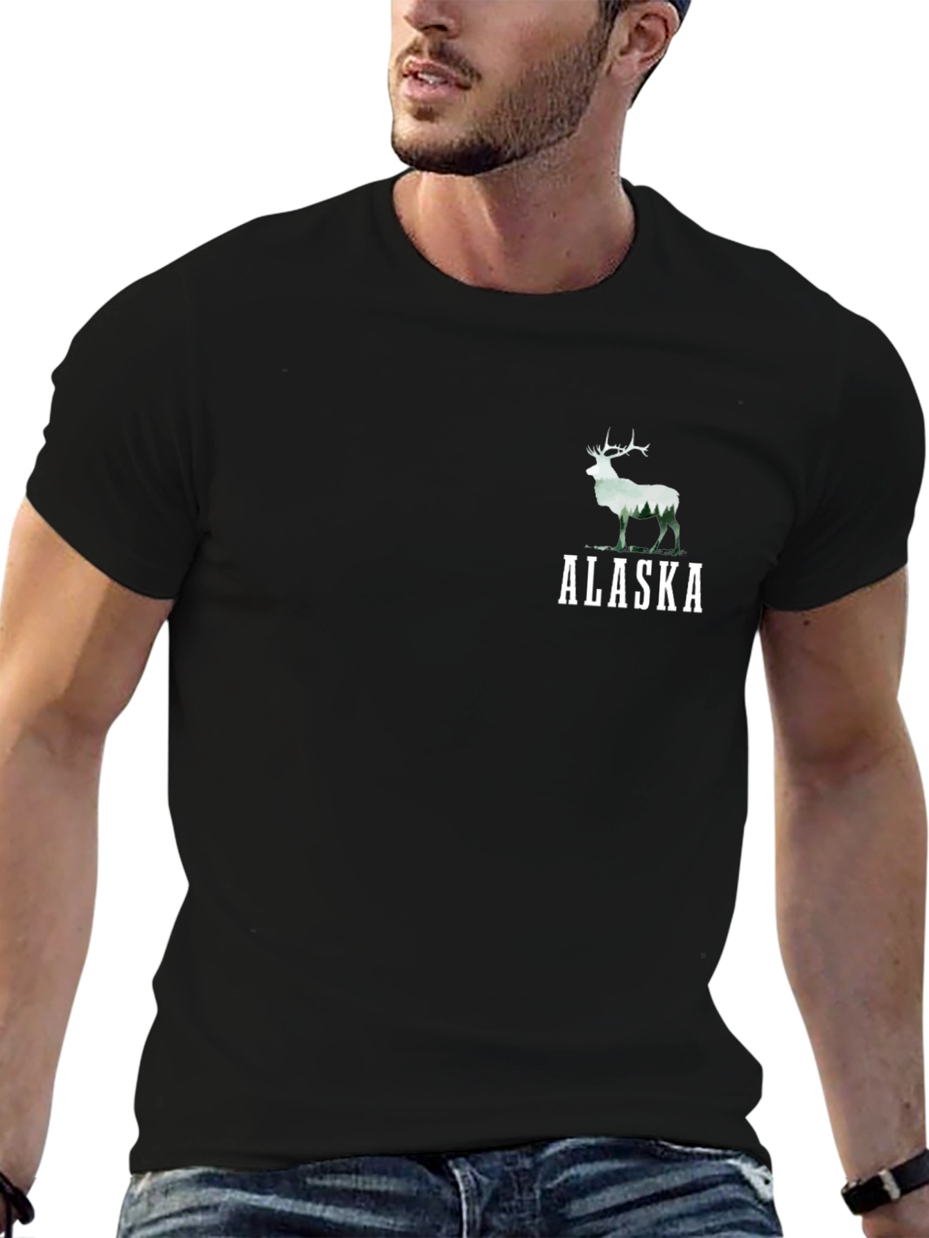 Alaska Deer Graphic Tee - Nature Inspired Style