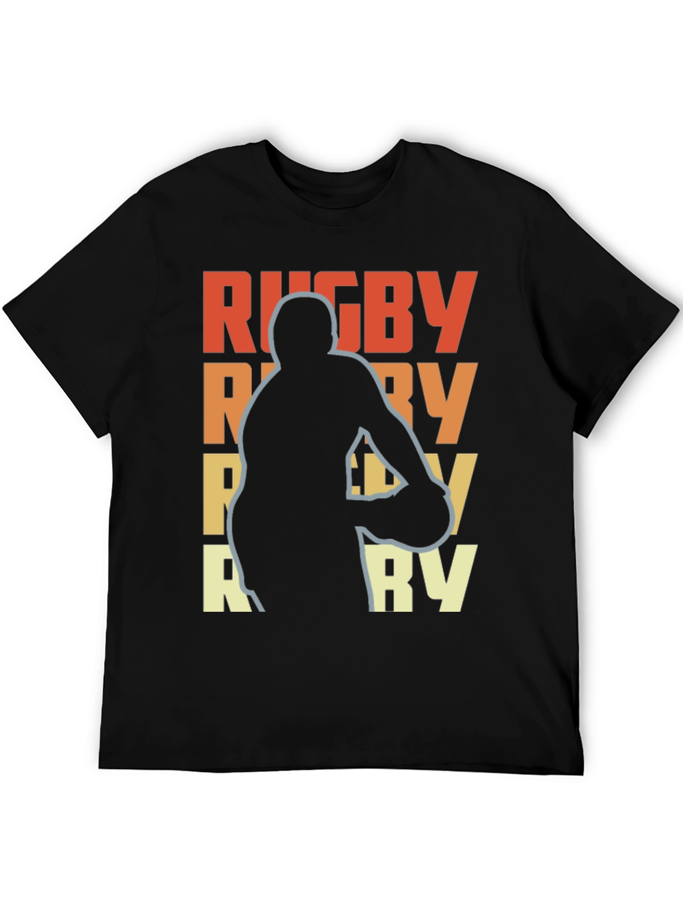 Rugby Player Graphic Tee - Retro Style T-Shirt