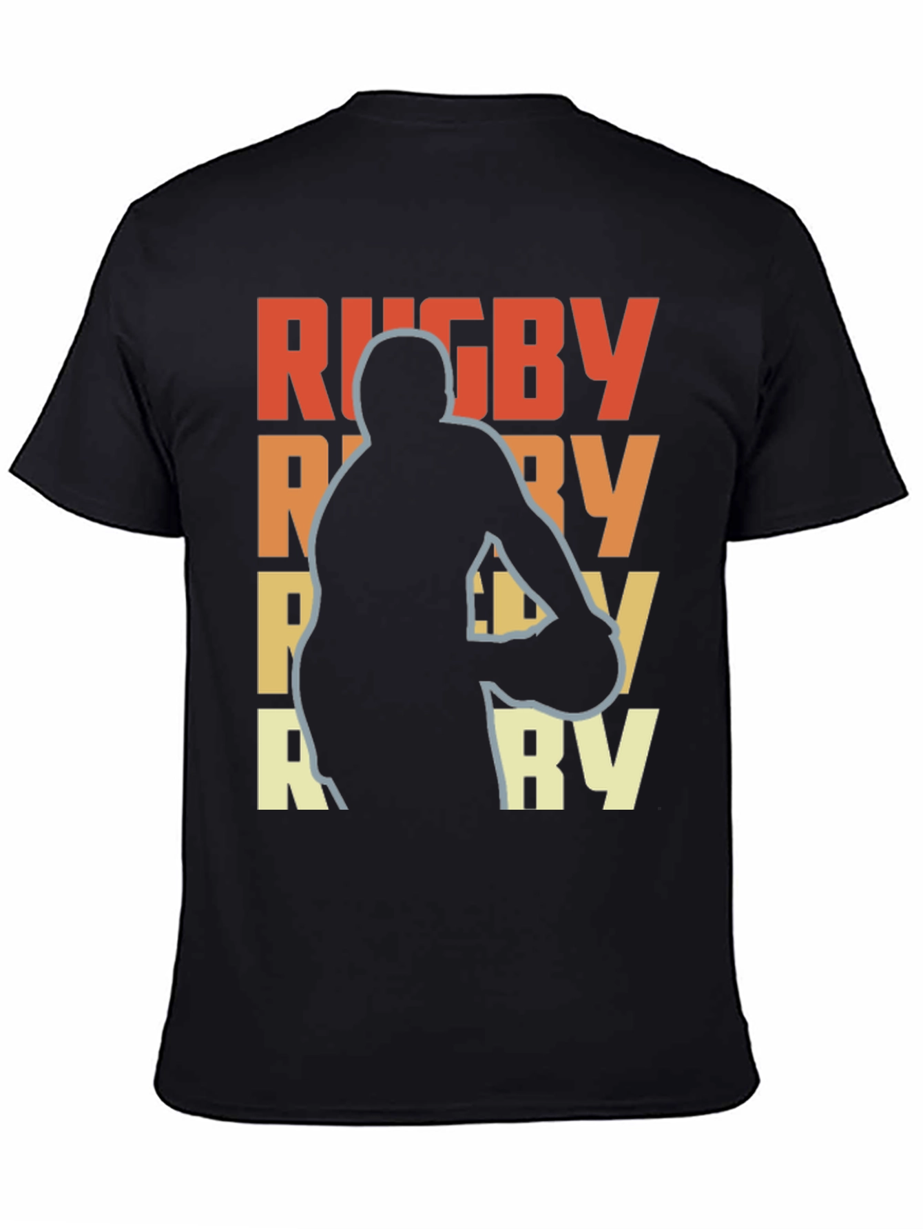 Rugby Player Graphic Tee - Retro Style T-Shirt