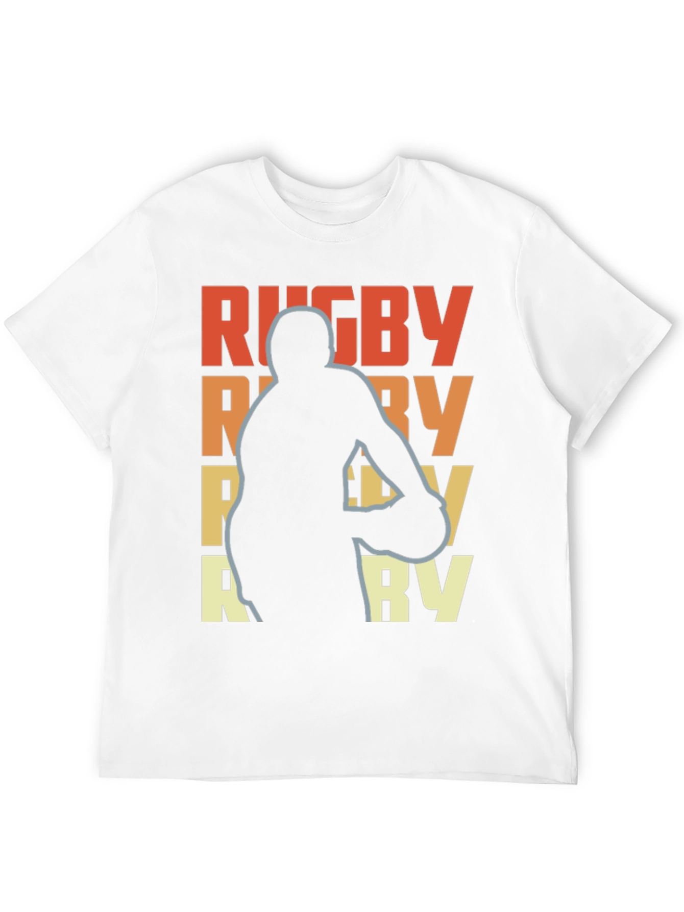 Rugby Player Graphic Tee - Retro Style T-Shirt
