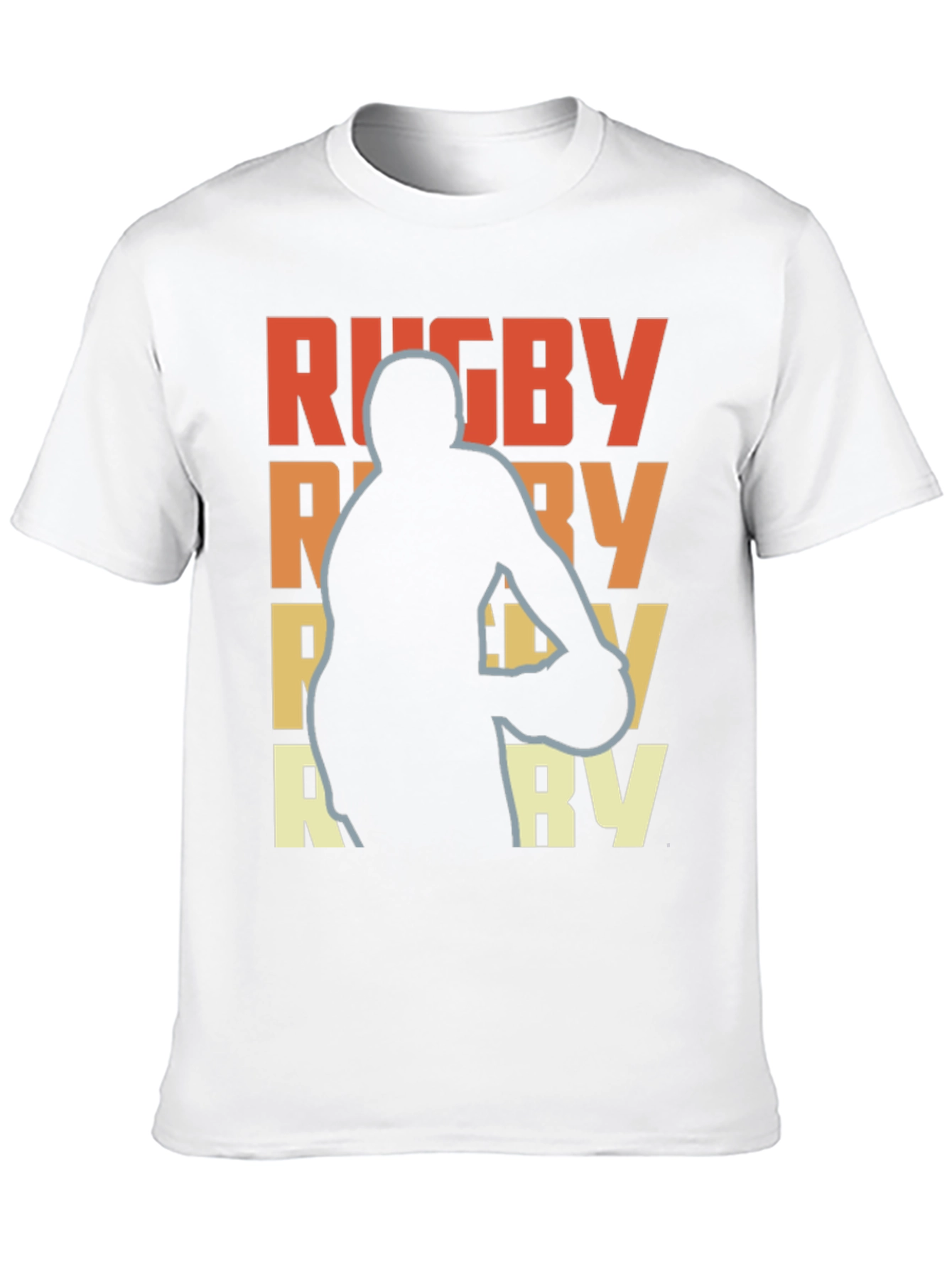 Rugby Player Graphic Tee - Retro Style T-Shirt