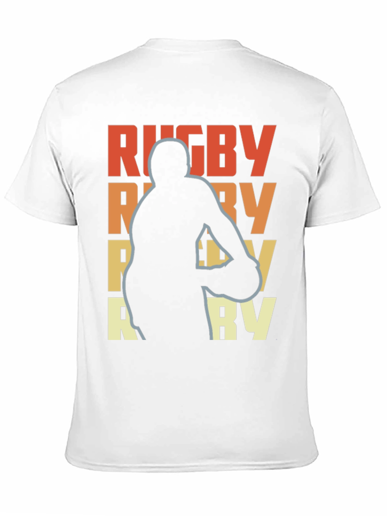 Rugby Player Graphic Tee - Retro Style T-Shirt