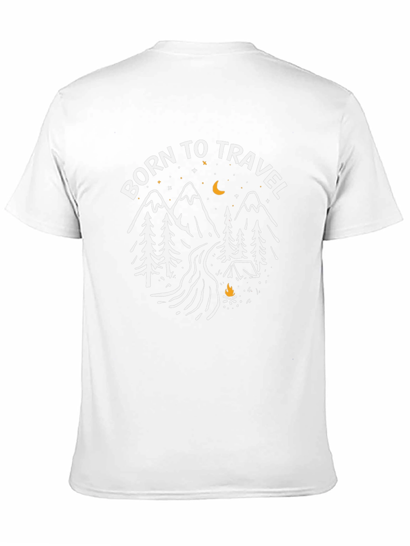 Born to Travel Black Graphic T-Shirt