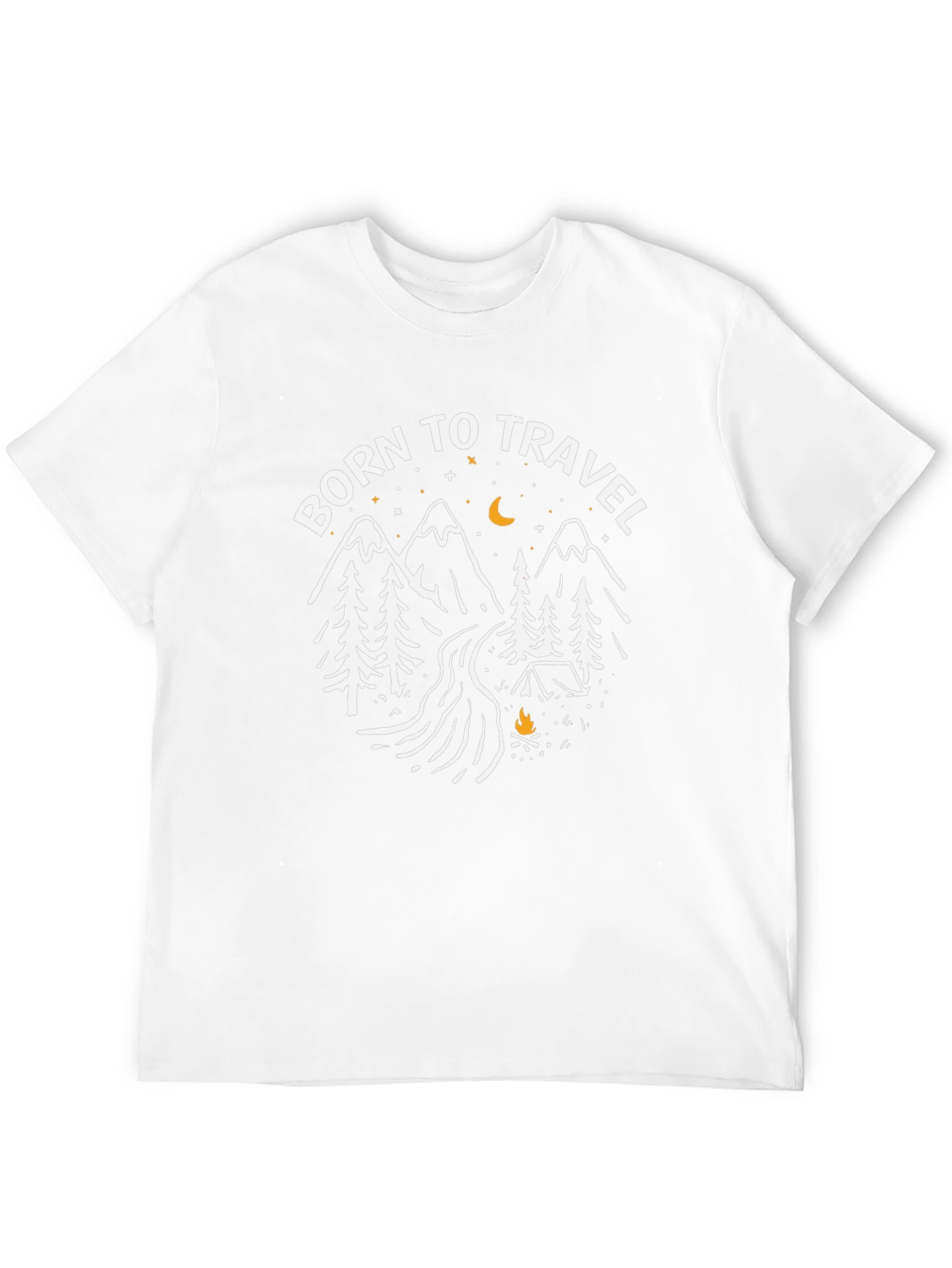 Born to Travel Black Graphic T-Shirt
