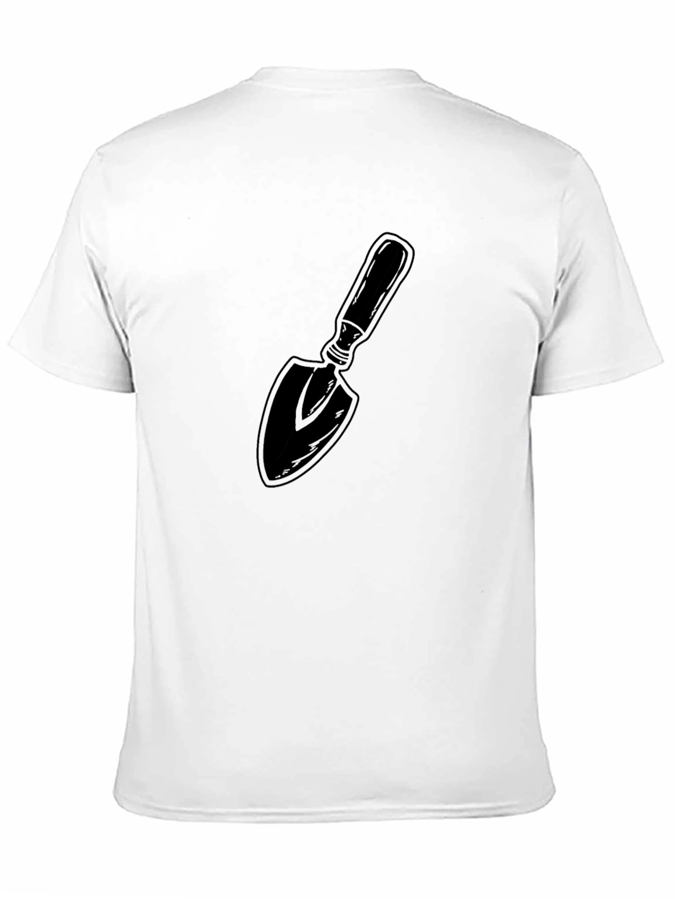 Gardening Trowel Graphic Tee - Black Cotton T-Shirt