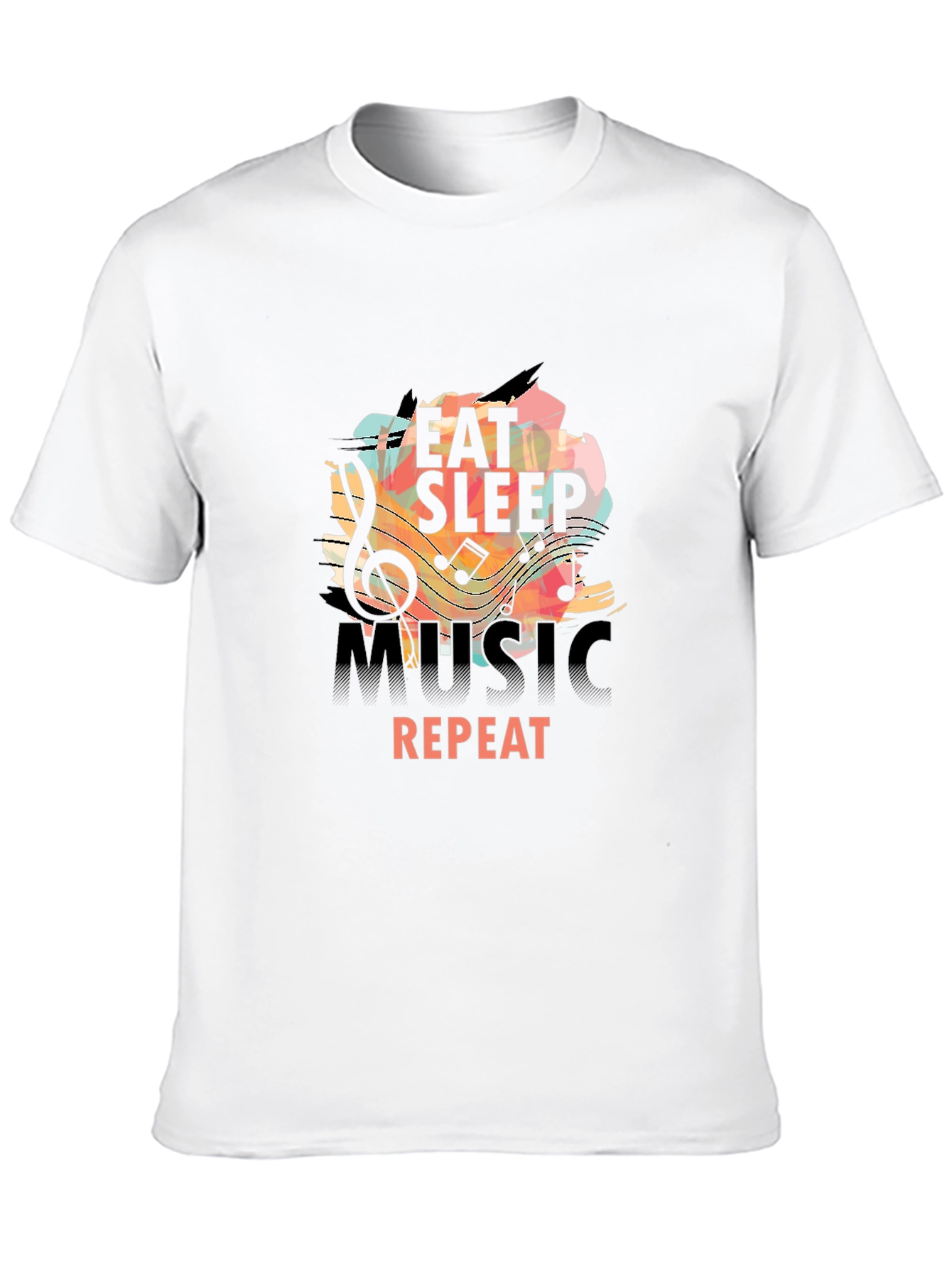Eat Sleep Music Repeat Graphic Tee