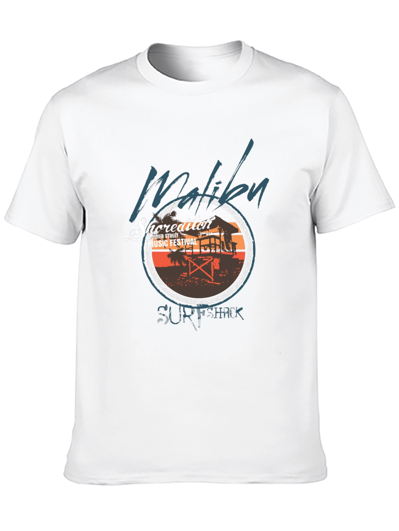 Malibu Surf Shack Music Festival Graphic T-Shirt