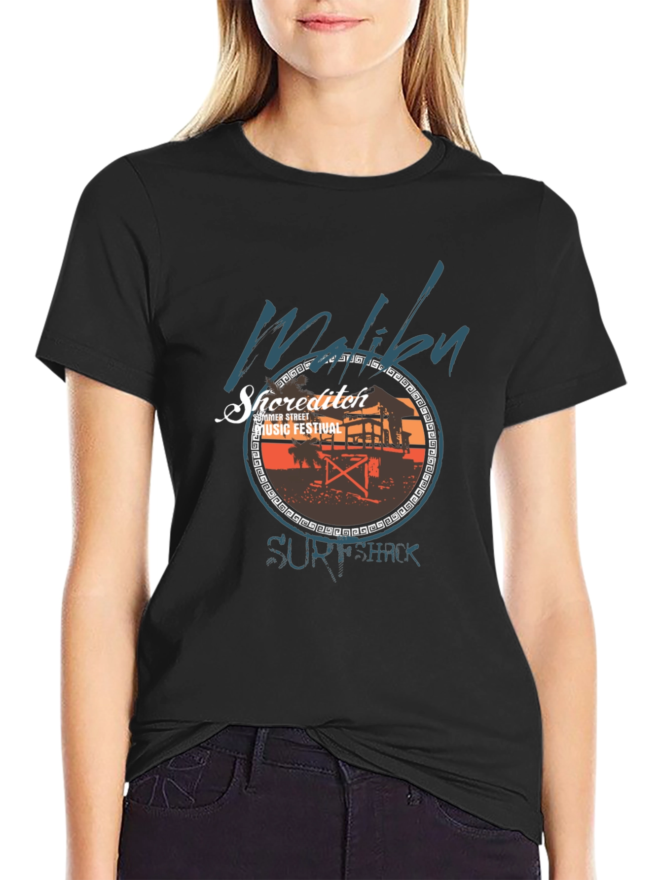 Malibu Surf Shack Music Festival Graphic T-Shirt