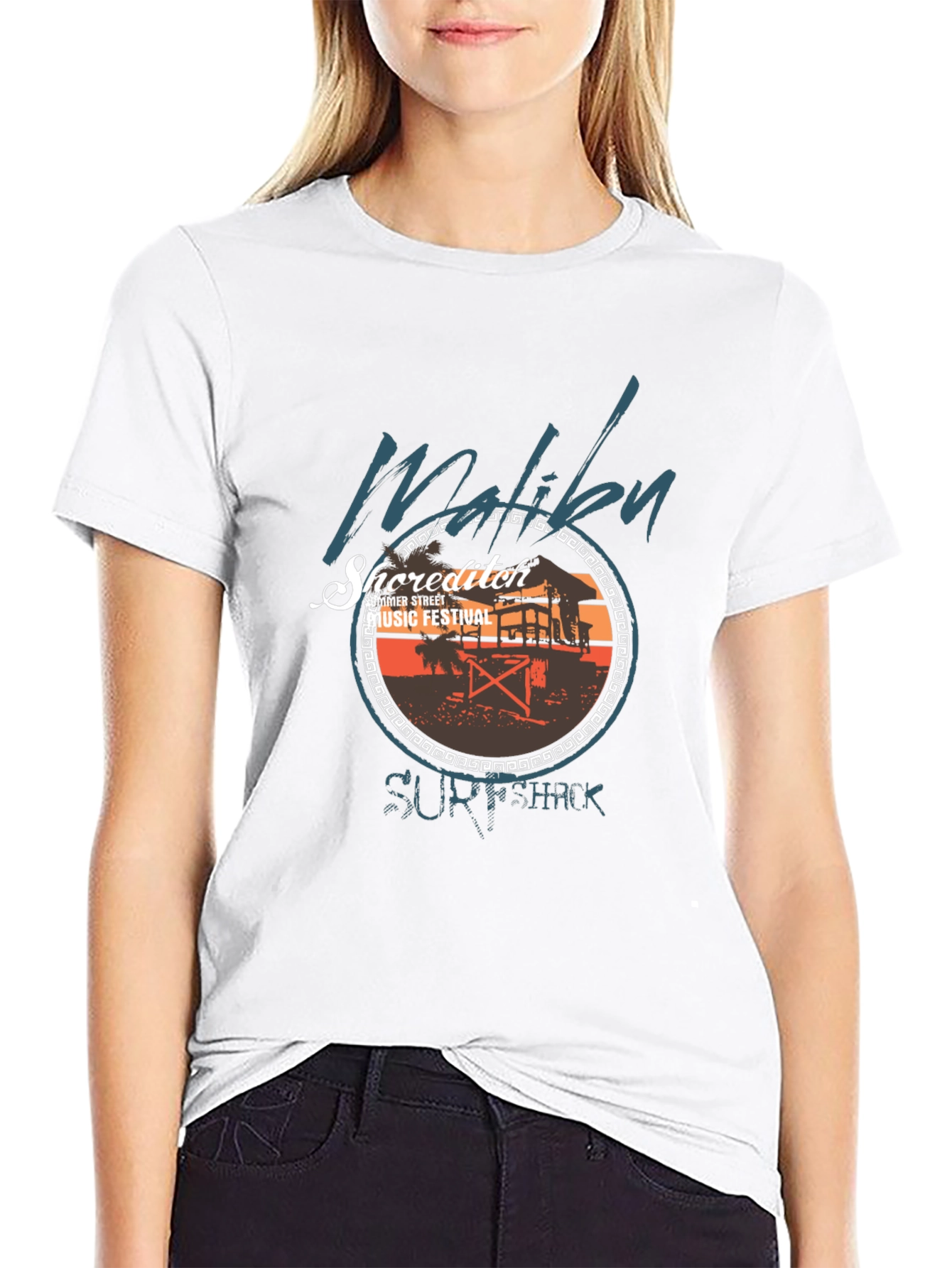 Malibu Surf Shack Music Festival Graphic T-Shirt