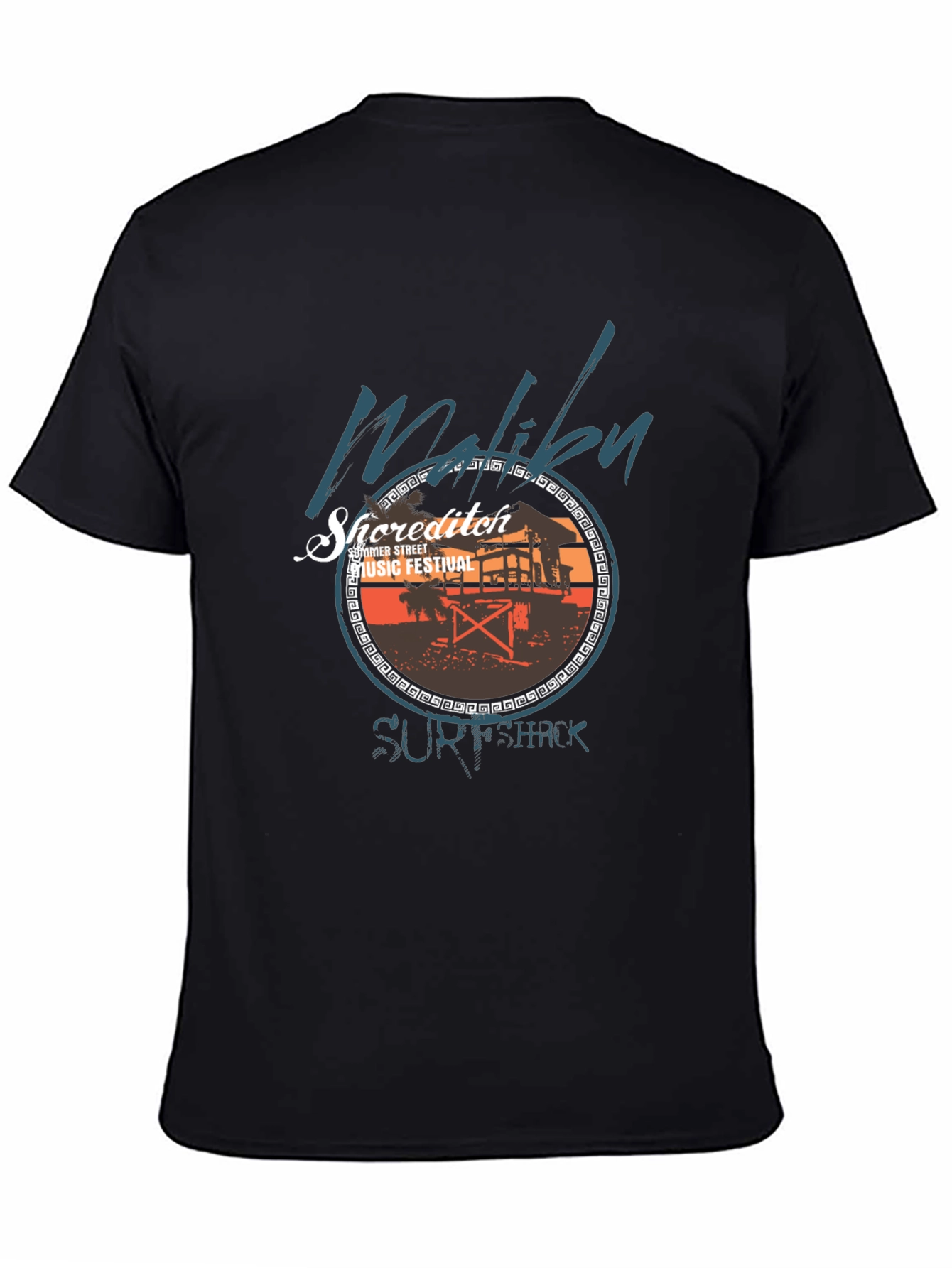 Malibu Surf Shack Music Festival Graphic T-Shirt