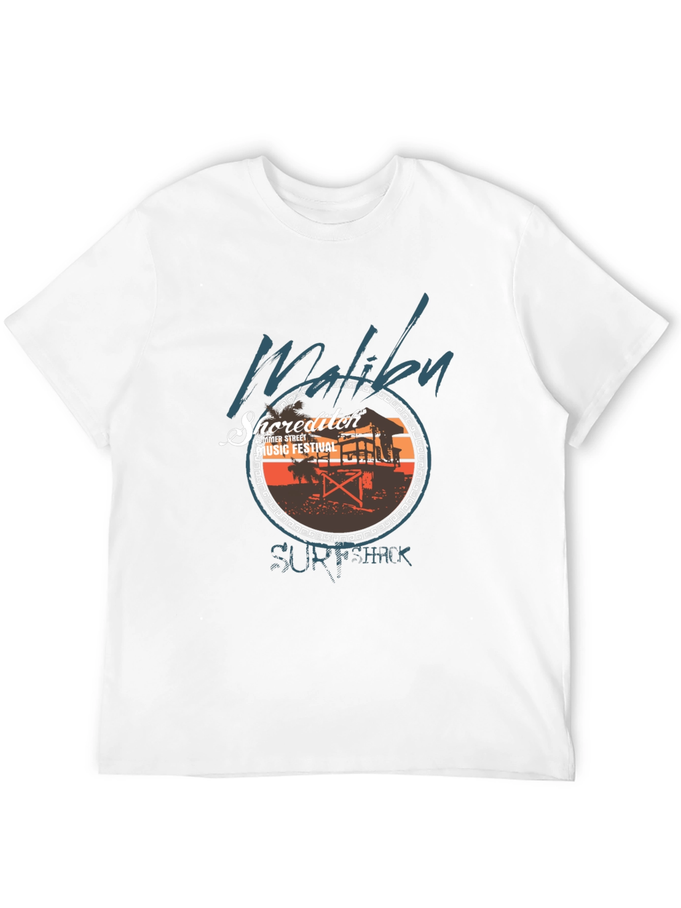 Malibu Surf Shack Music Festival Graphic T-Shirt