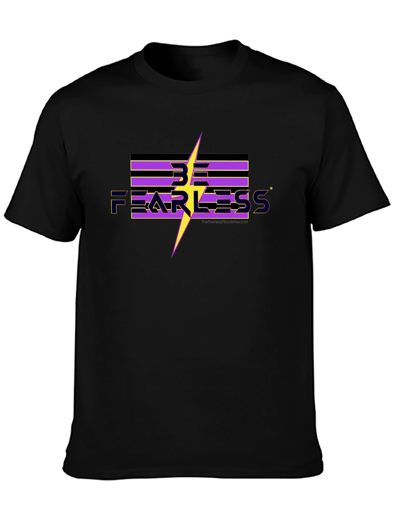 Be Fearless Graphic Tee - Black Cotton T-Shirt