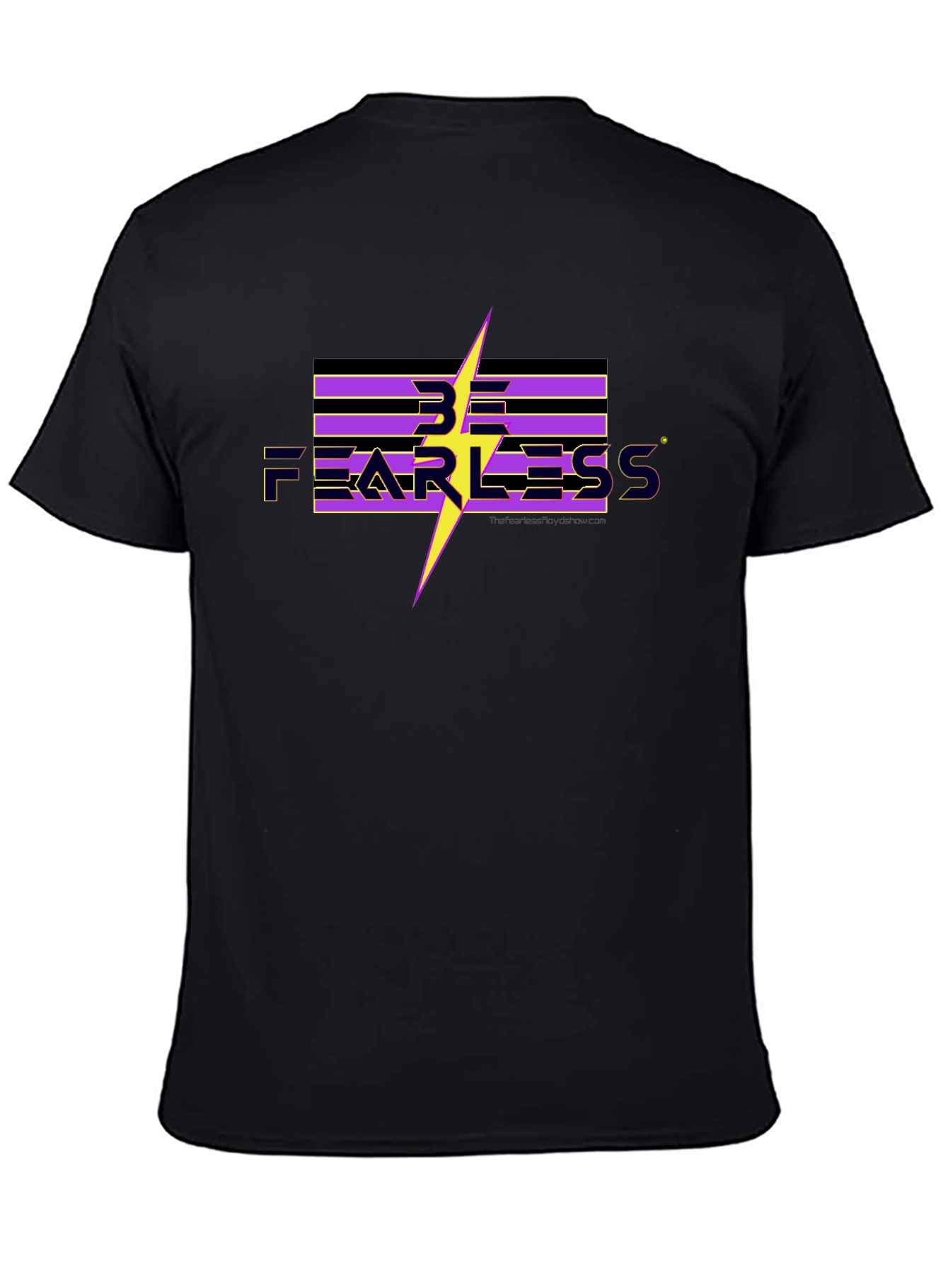 Be Fearless Graphic Tee - Black Cotton T-Shirt