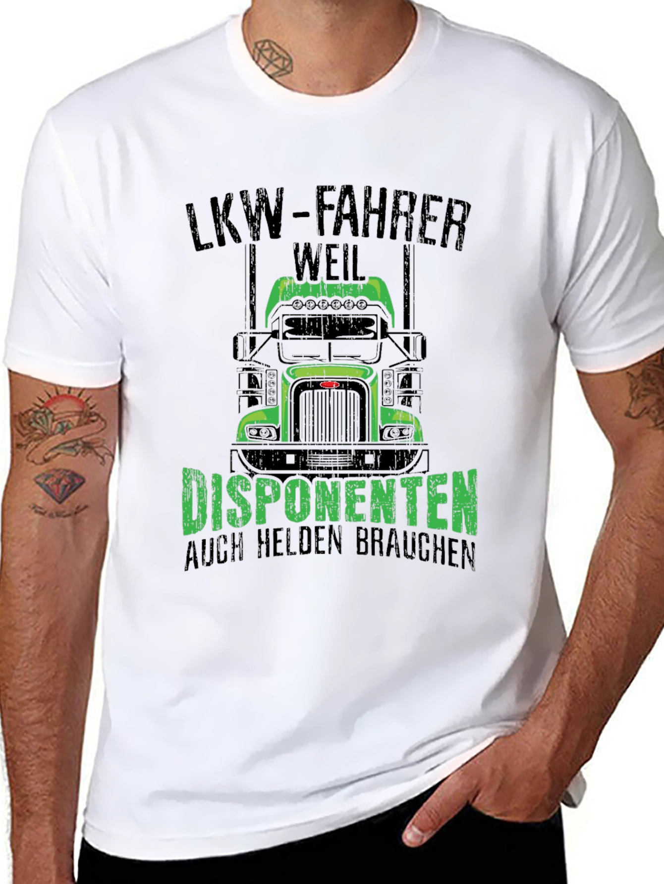 Truck Driver T-Shirt: LKW-Fahrer Weil Disponenten