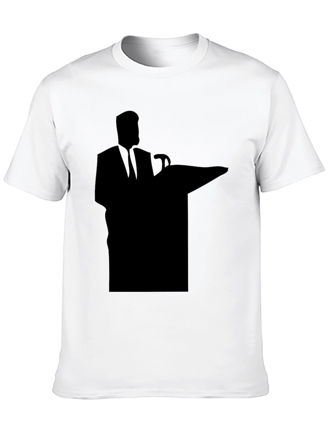 Silhouette Speaker Graphic Tee - Black