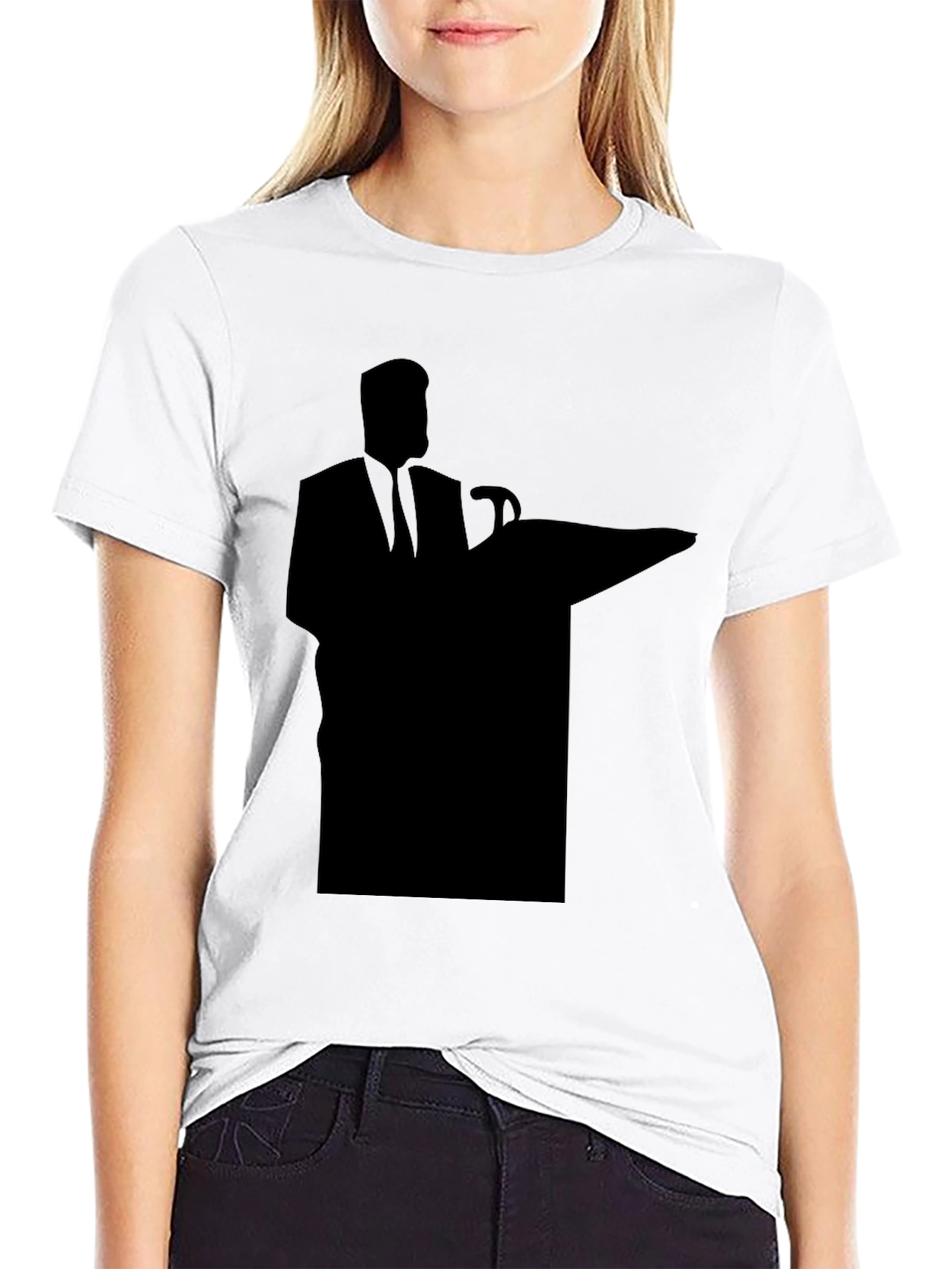 Silhouette Speaker Graphic Tee - Black