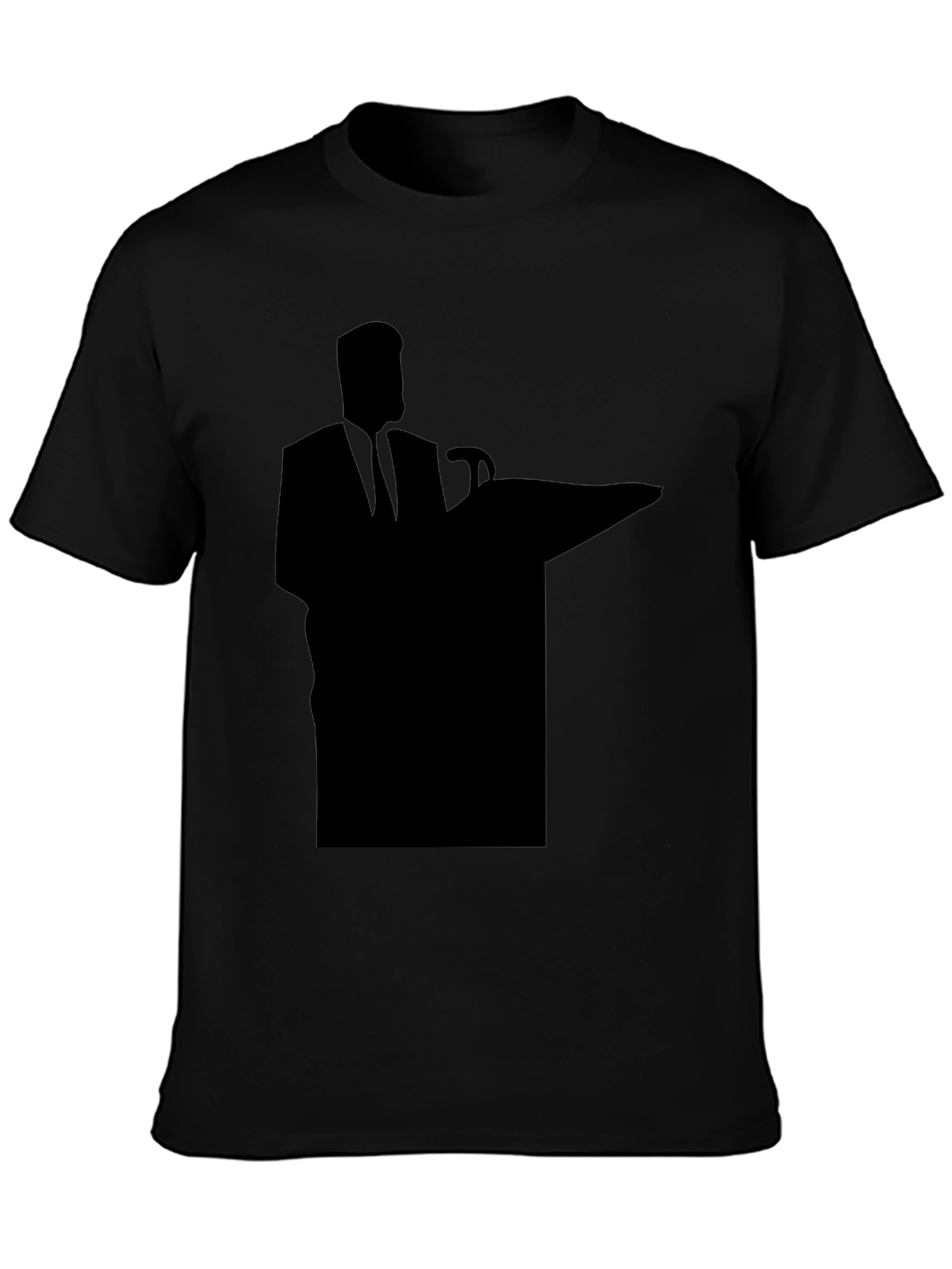 Silhouette Speaker Graphic Tee - Black