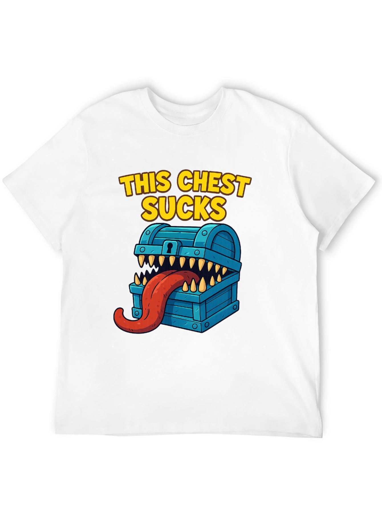 This Chest Sucks Black Graphic T-Shirt