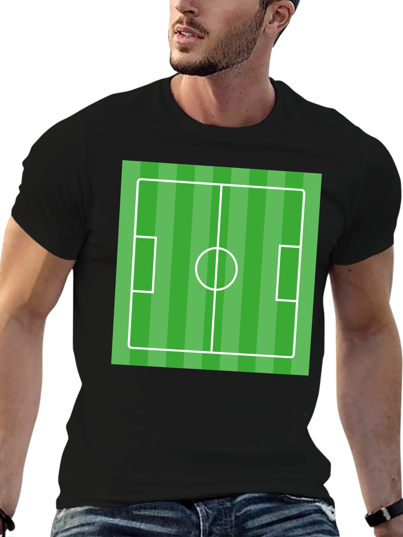 Soccer Field Graphic T-Shirt