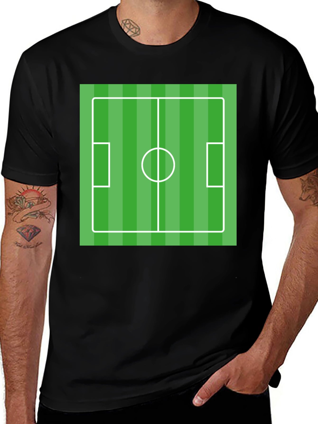 Soccer Field Graphic T-Shirt