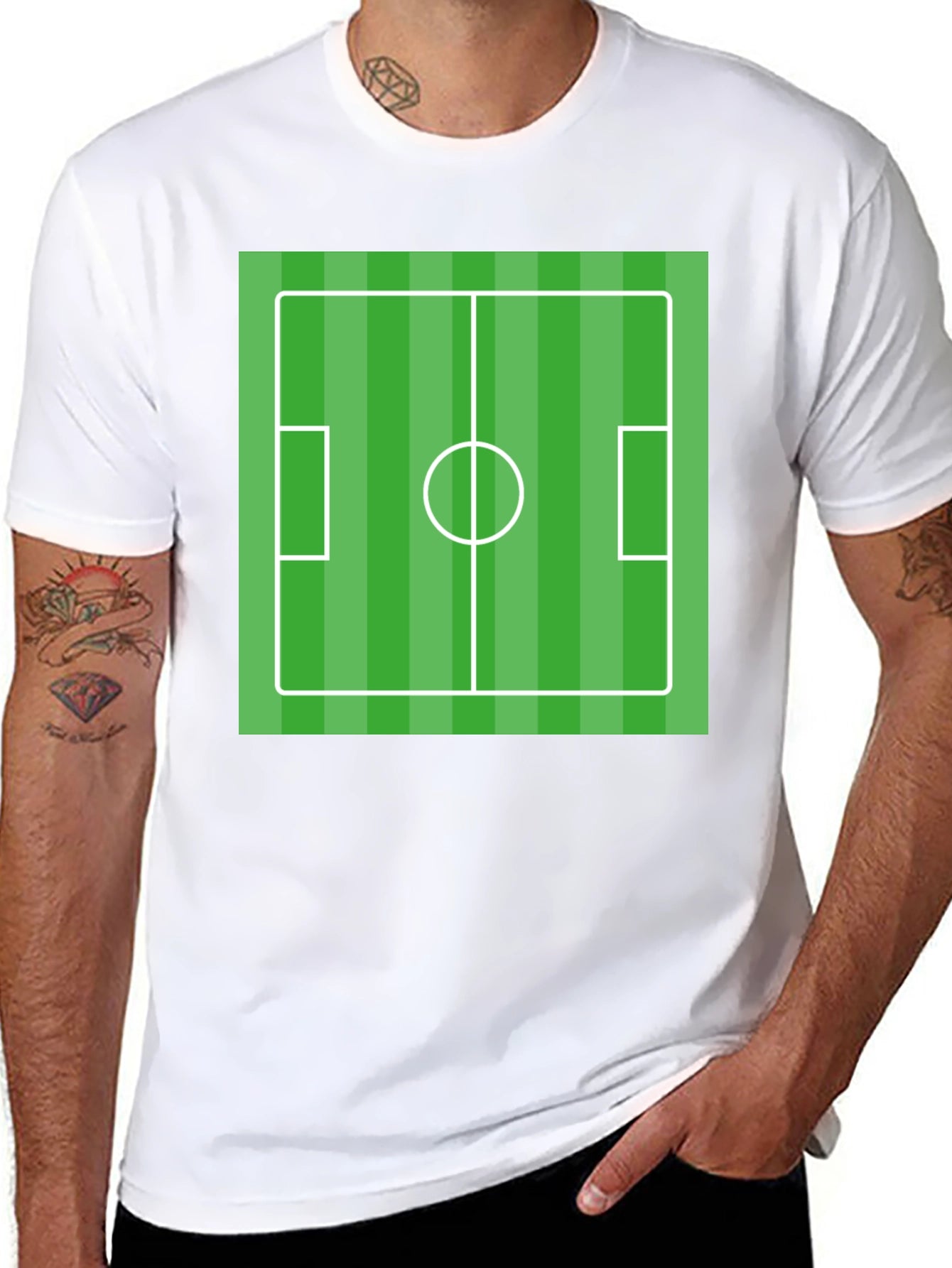 Soccer Field Graphic T-Shirt