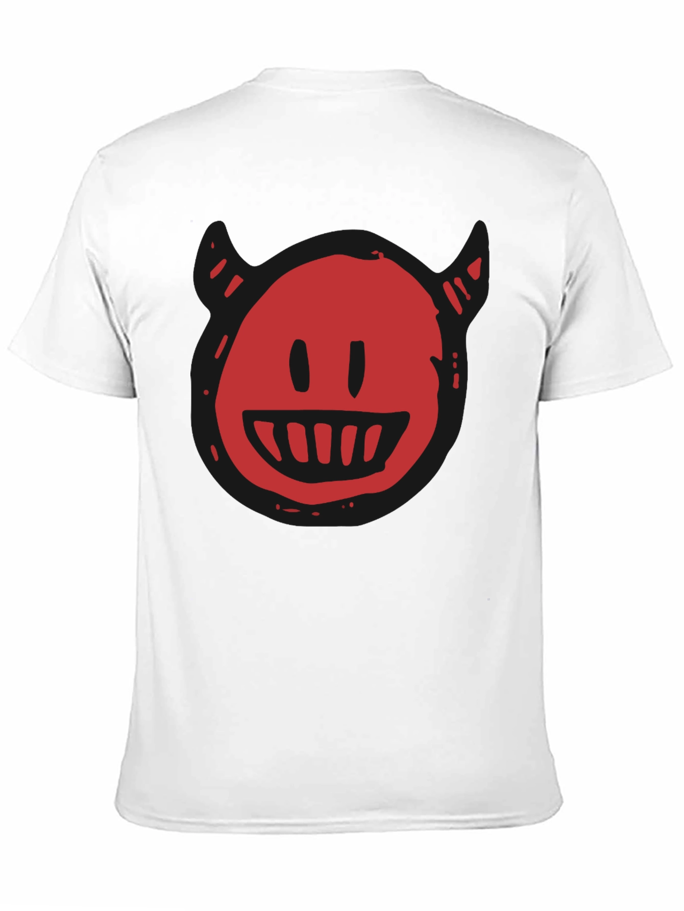 Devil Smiley Graphic T-Shirt - Mens