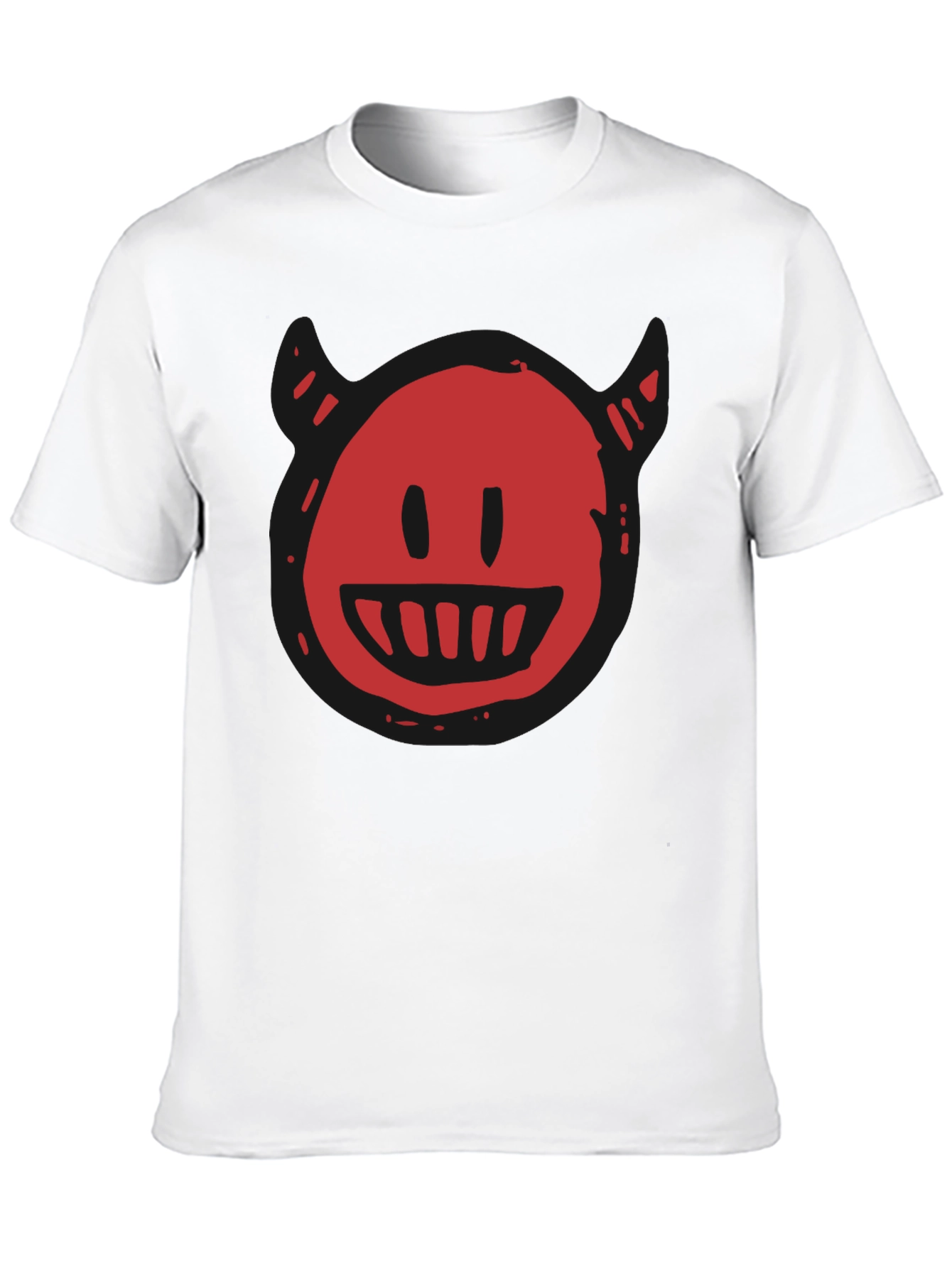 Devil Smiley Graphic T-Shirt - Mens