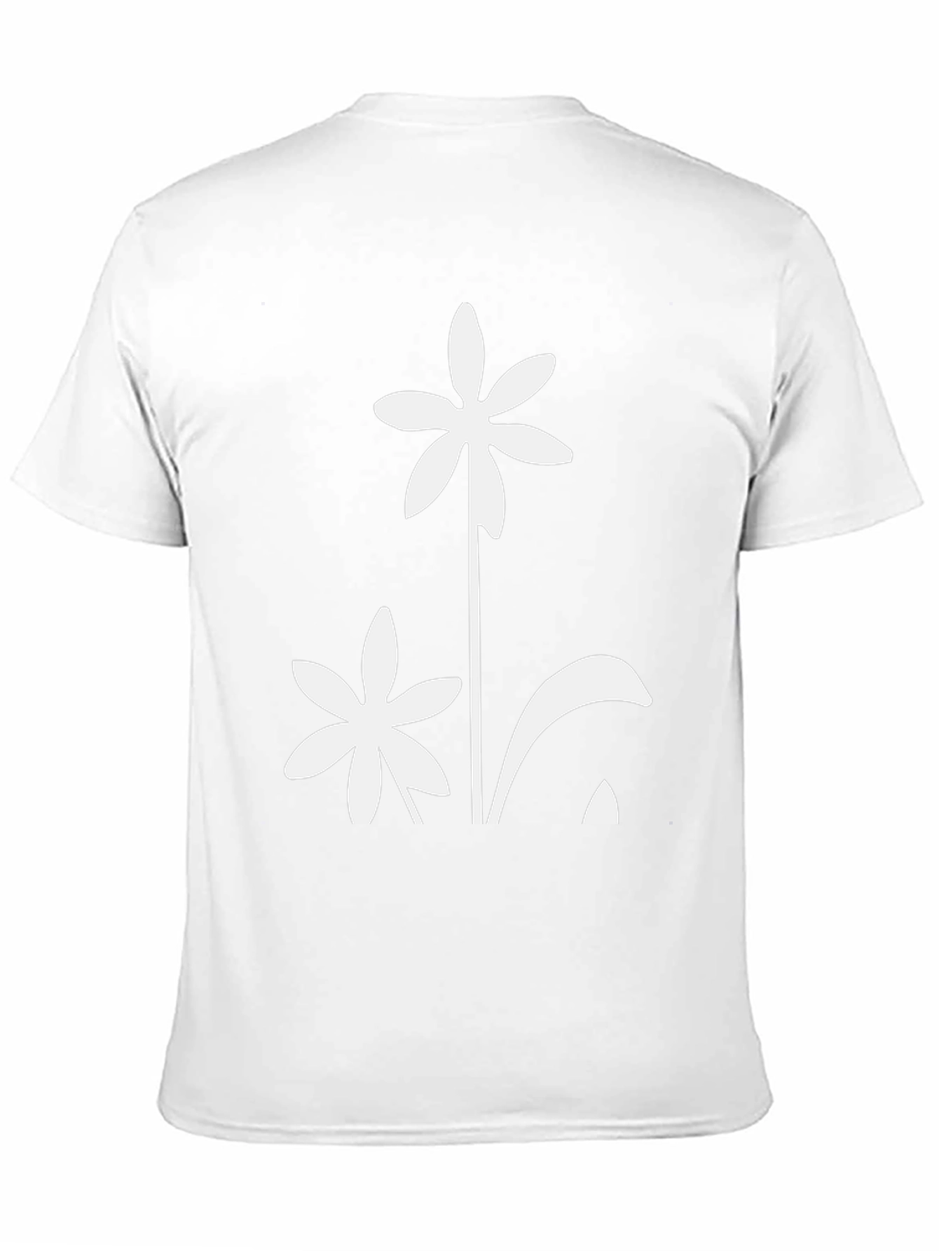 Black Floral Graphic T-Shirt - Modern Style