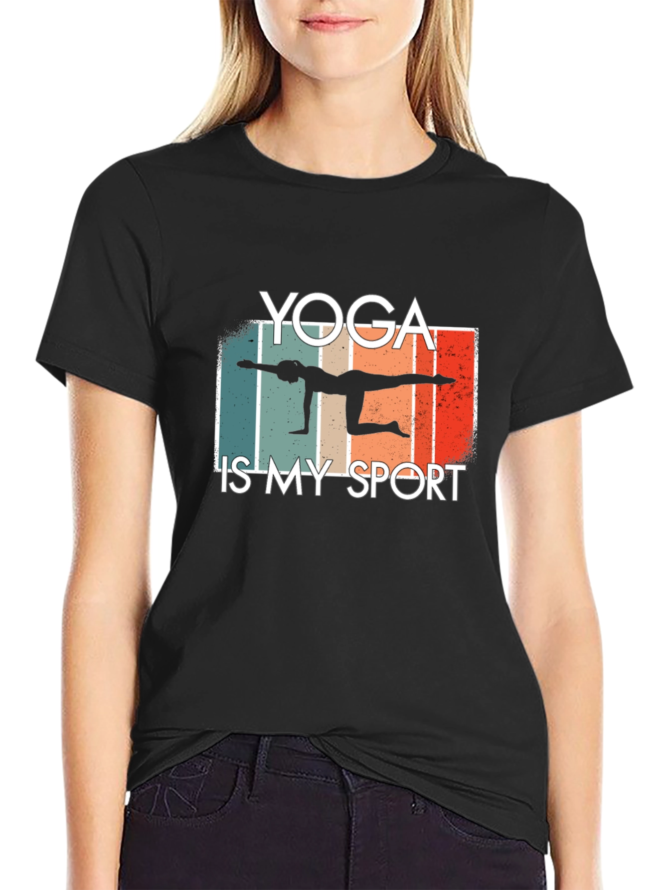 Yoga is My Sport T-Shirt Black