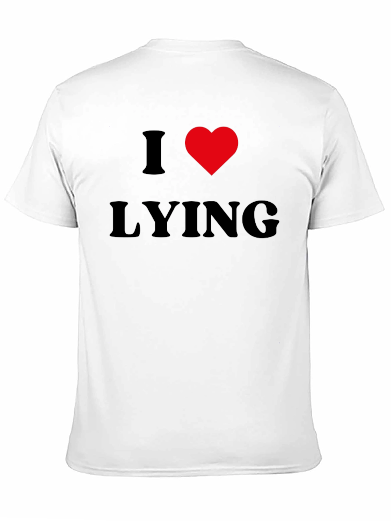 I Heart Lying Graphic Tee - Black Casual T-Shirt