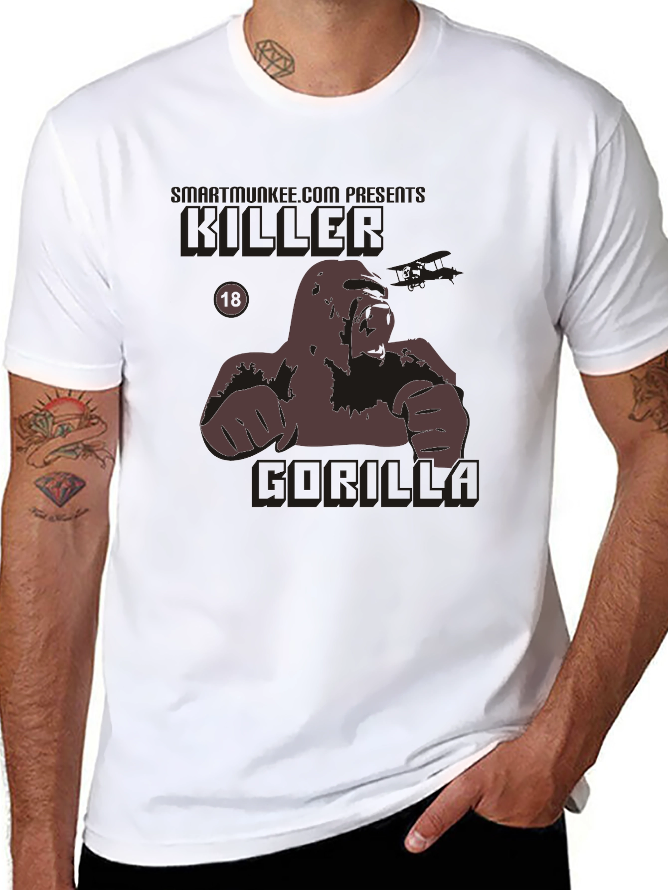 Killer Gorilla Graphic Tee - Black T-Shirt