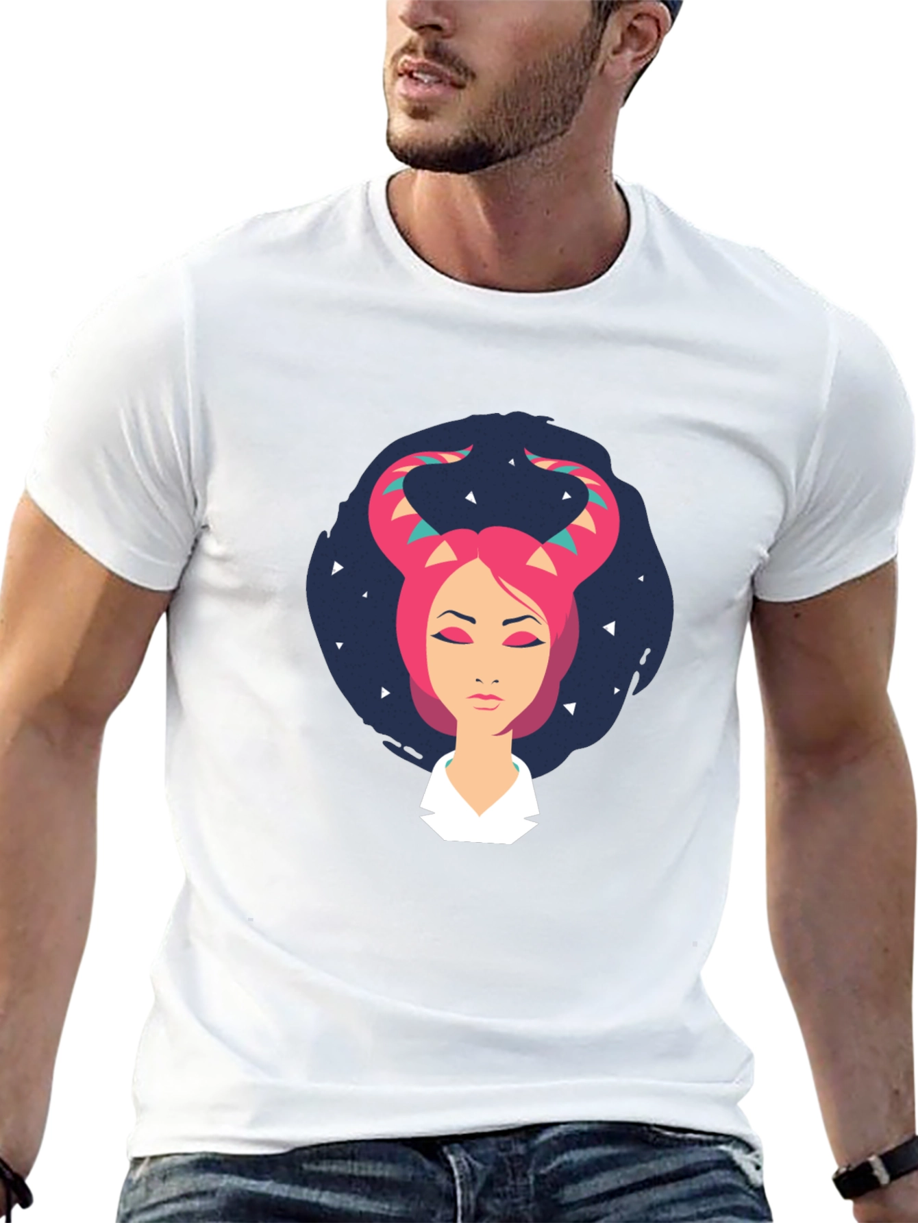 Taurus Zodiac Graphic Tee - Black Cotton T-Shirt