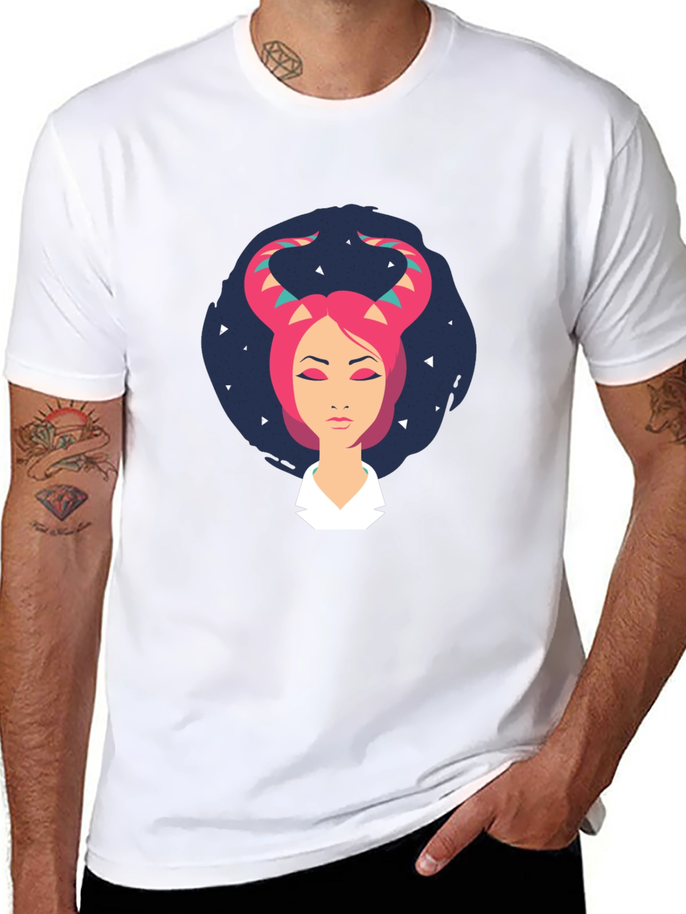 Taurus Zodiac Graphic Tee - Black Cotton T-Shirt