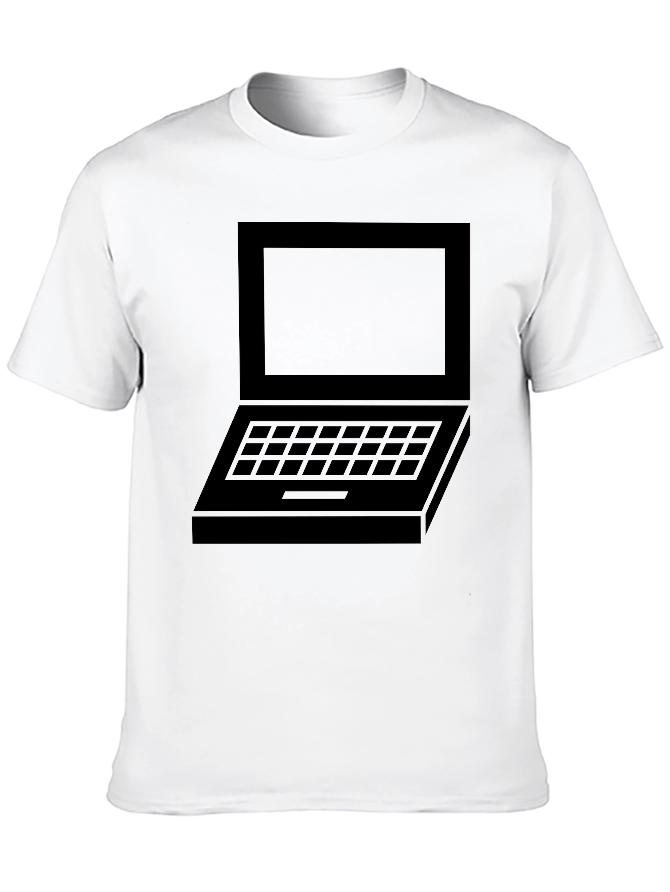 Black Laptop Graphic T-Shirt - Geek Chic Tee