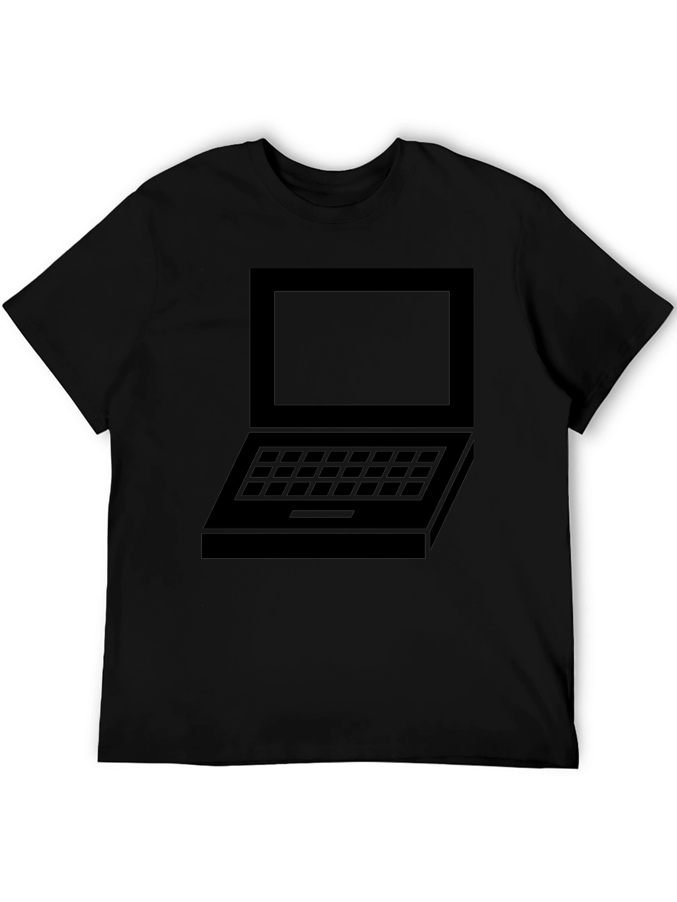 Black Laptop Graphic T-Shirt - Geek Chic Tee
