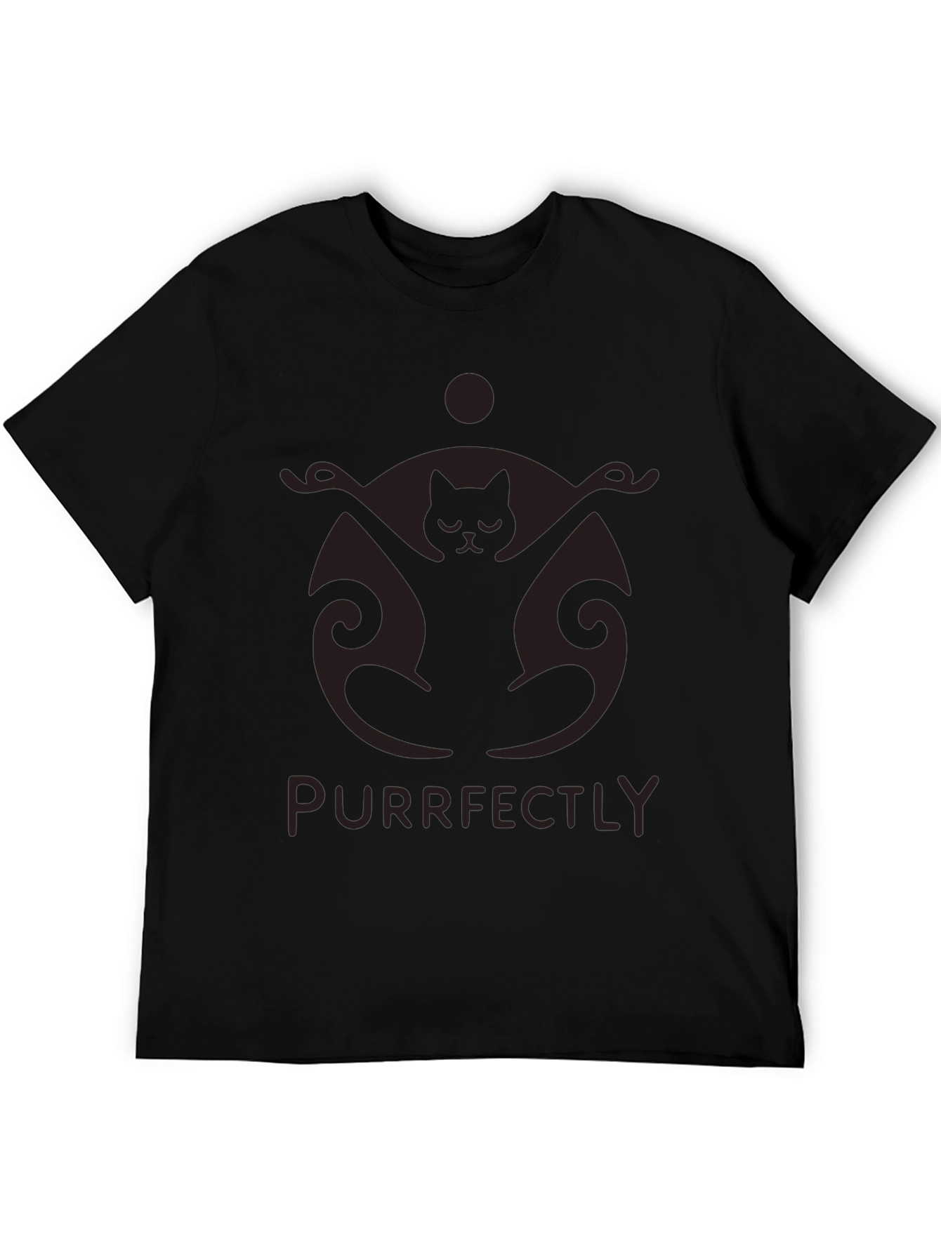 Purrfectly Meditating Cat T-Shirt - Yoga Zen