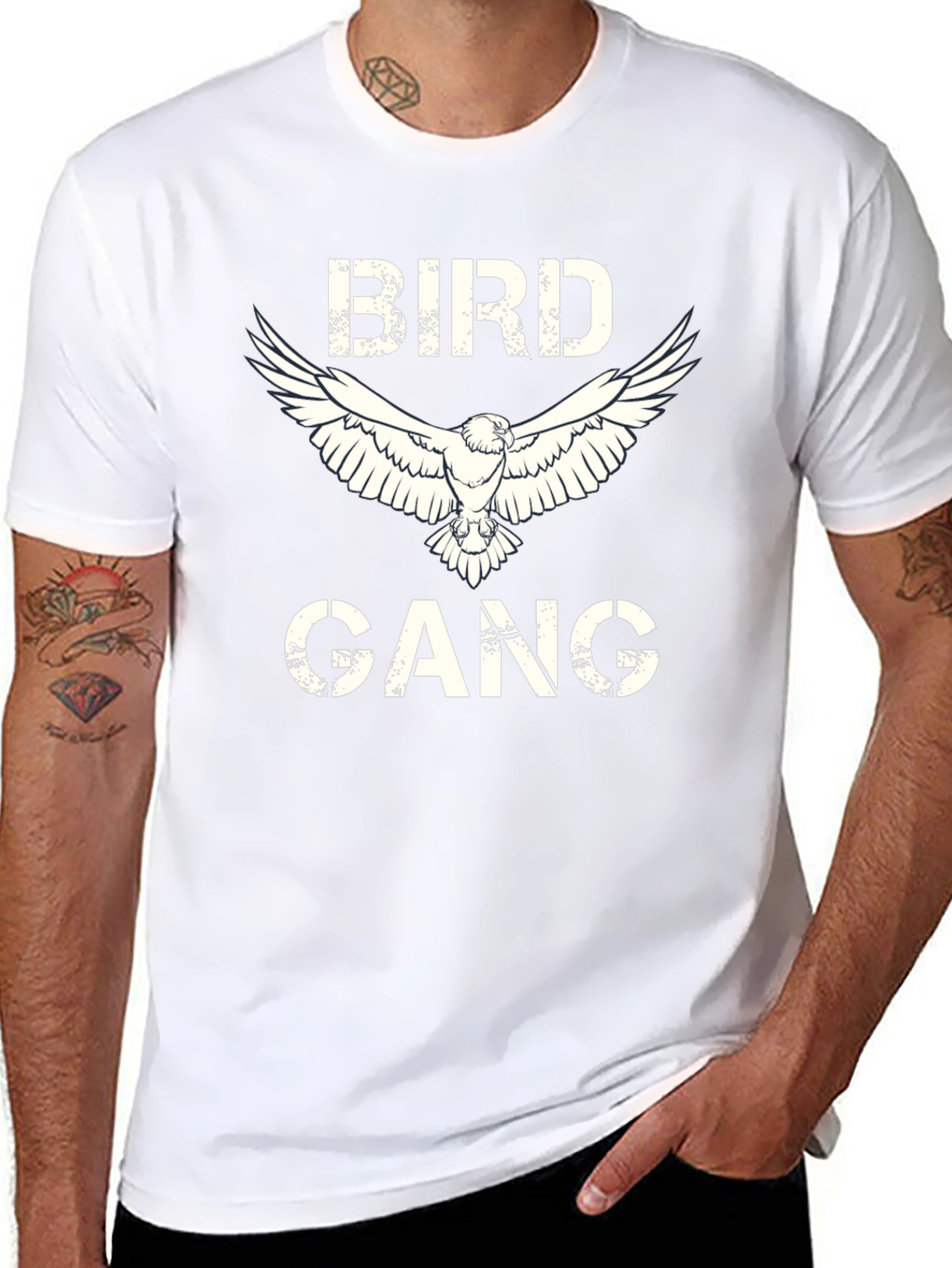 Bird Gang Graphic Tee - Cool Casual Wear