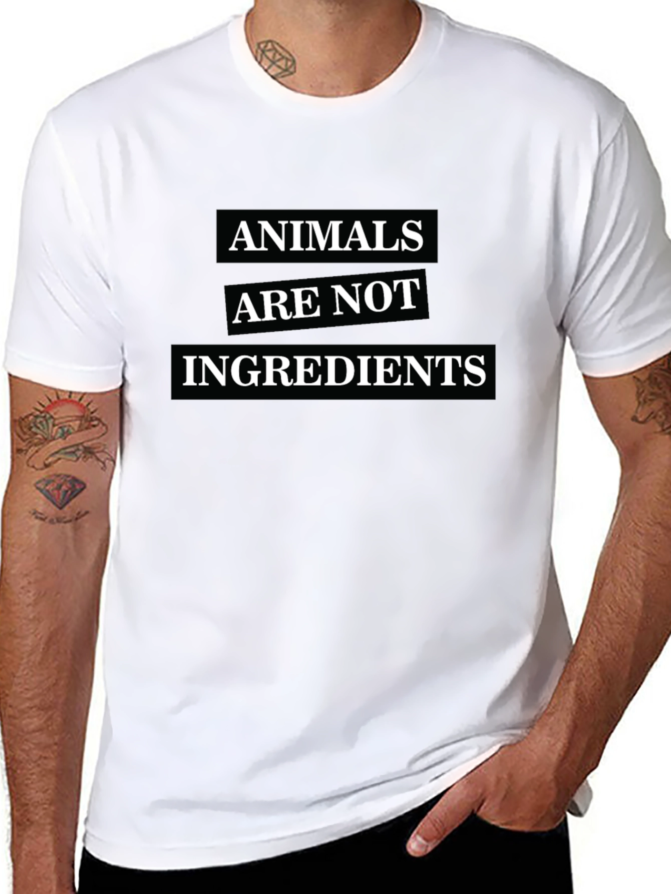 Vegan T-Shirt - Animals Are Not Ingredients