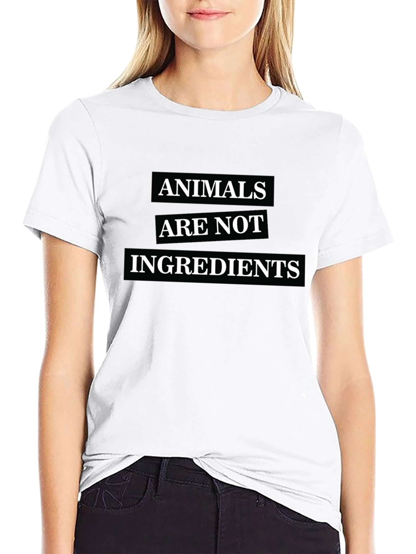 Vegan T-Shirt - Animals Are Not Ingredients