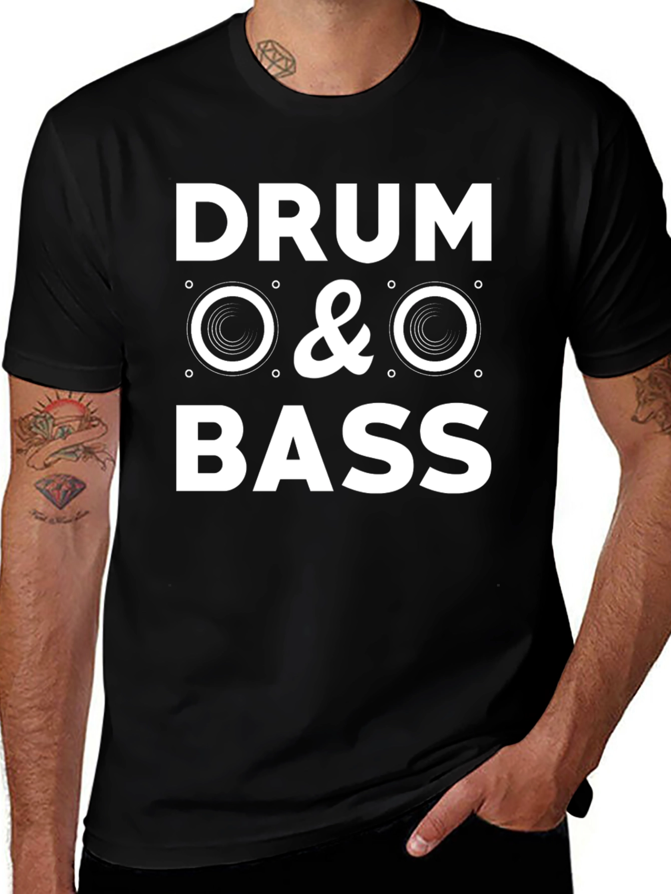 Drum & Bass Graphic T-Shirt - Music Lover Tee
