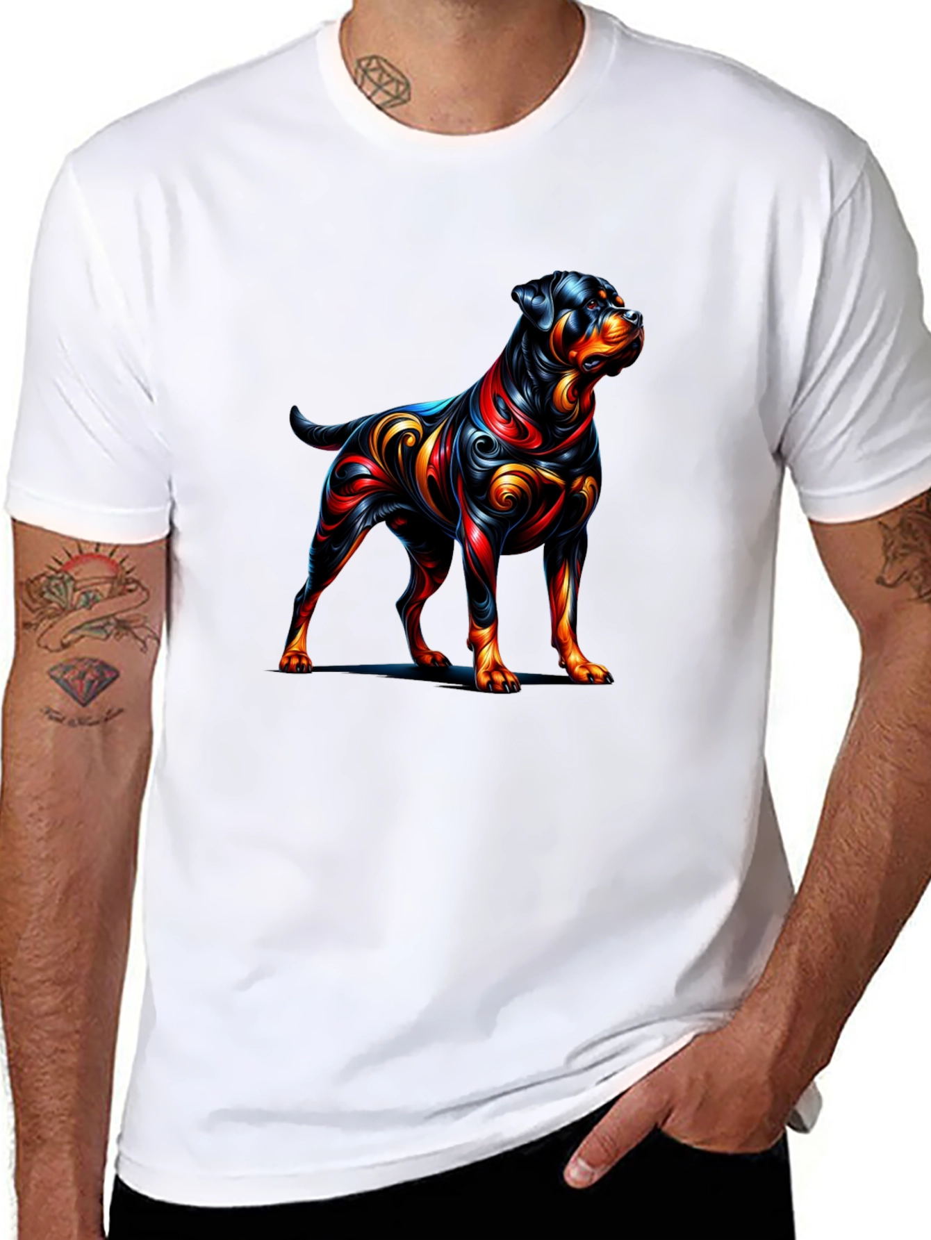 Rottweiler Graphic Tee - Stylish Dog Lover Shirt