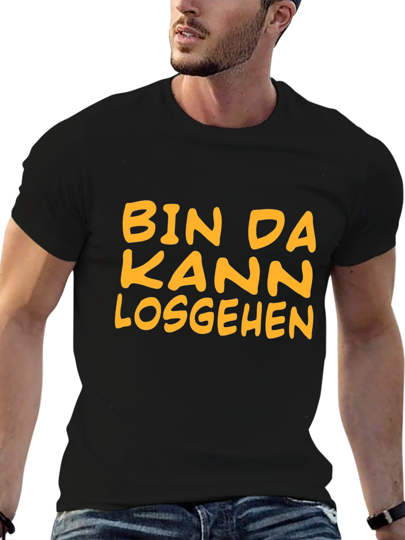 Bin Da Kann Losgehen Black T-Shirt