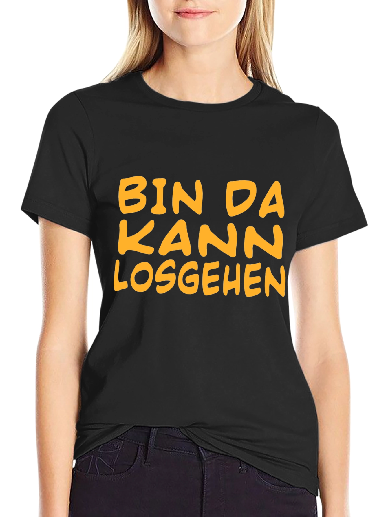 Bin Da Kann Losgehen Black T-Shirt